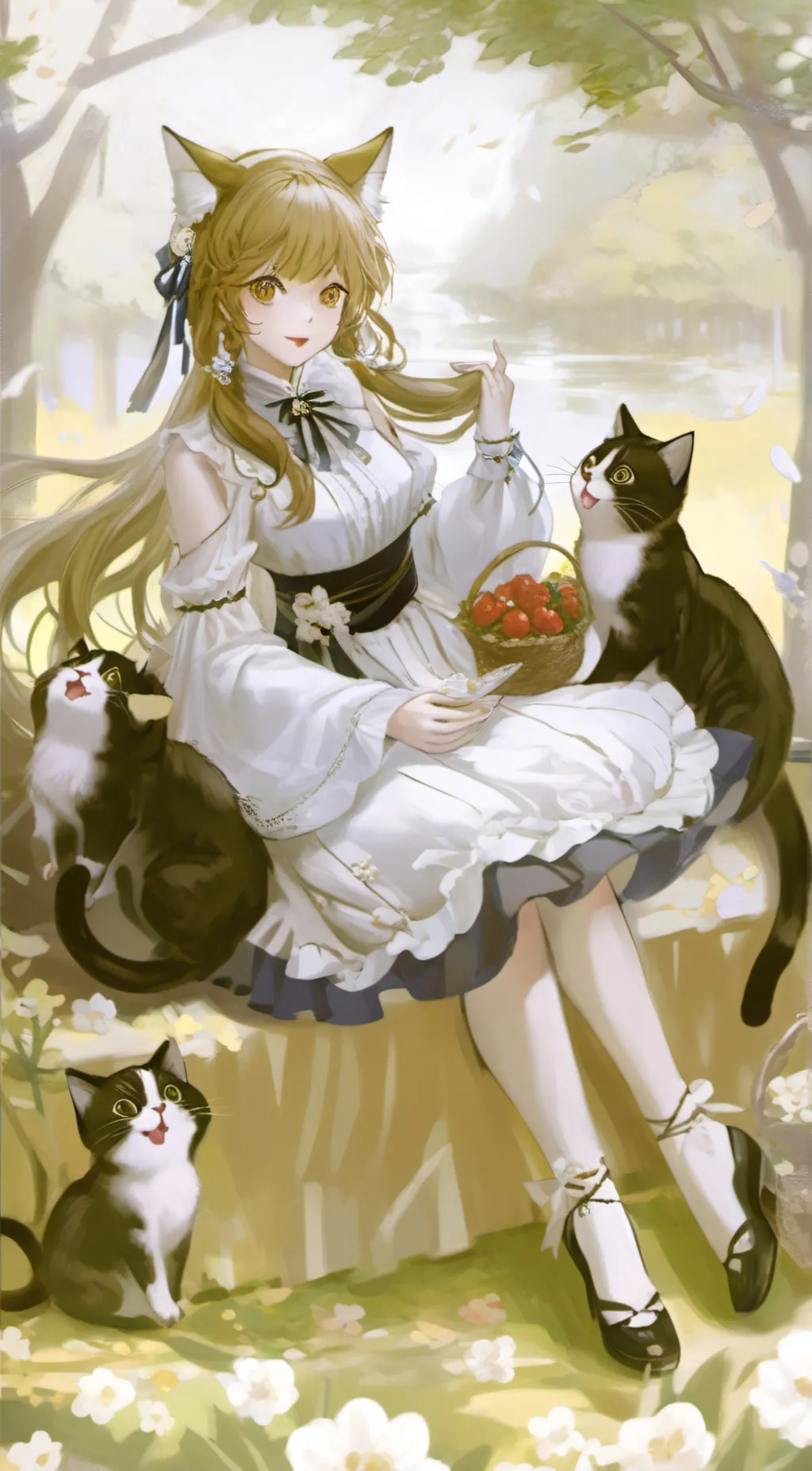 ai character: Miss kitty  background