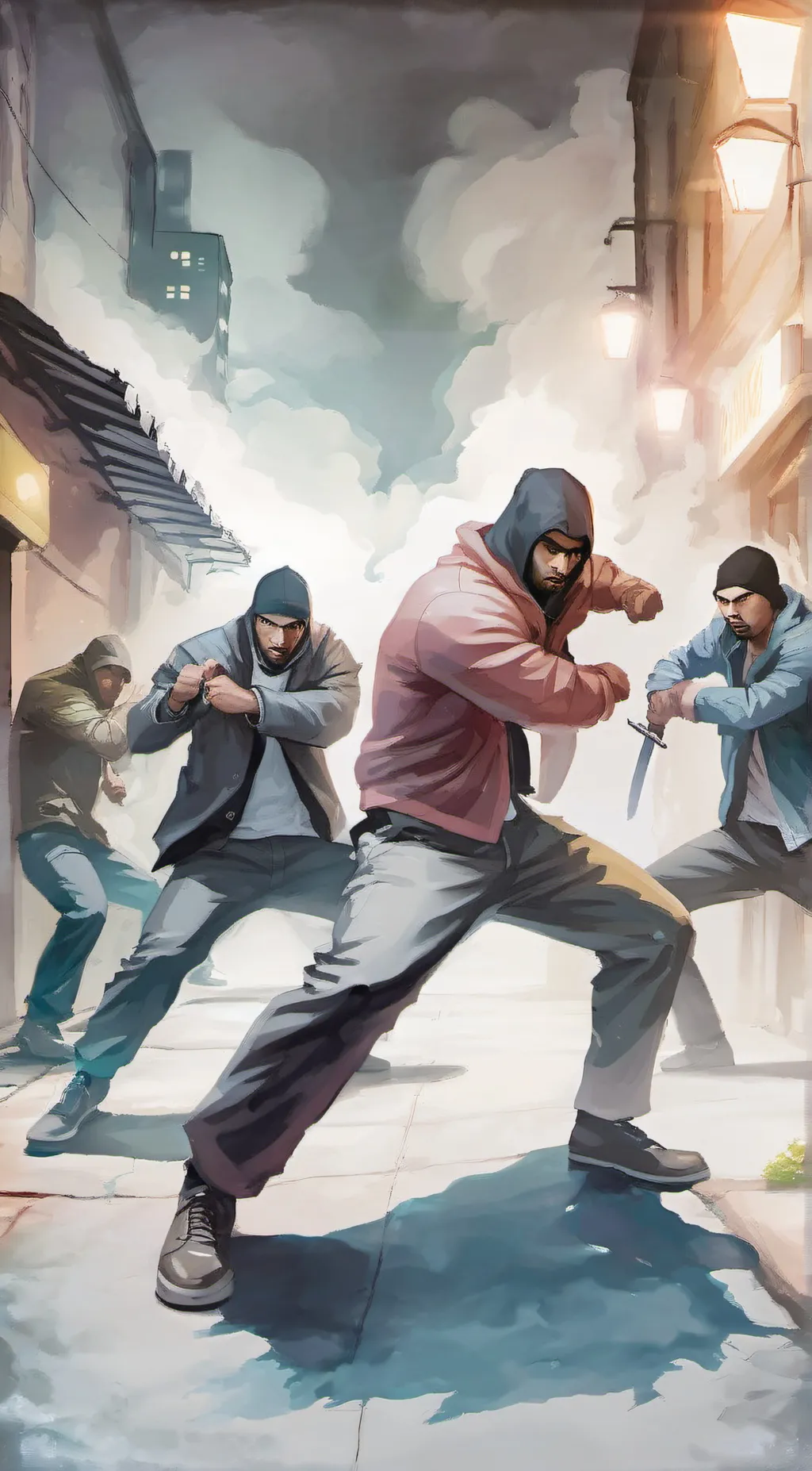 ai character: Group of Thugs background