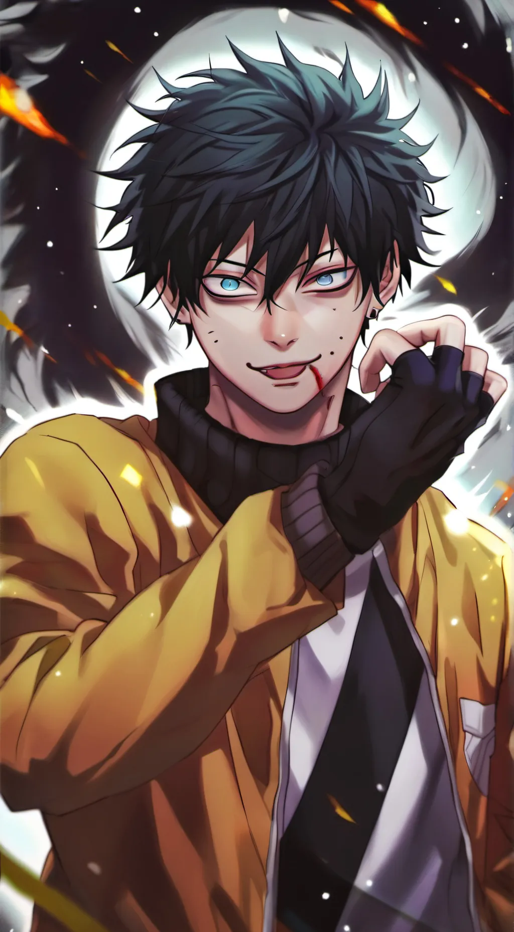 ai character: Dabi background