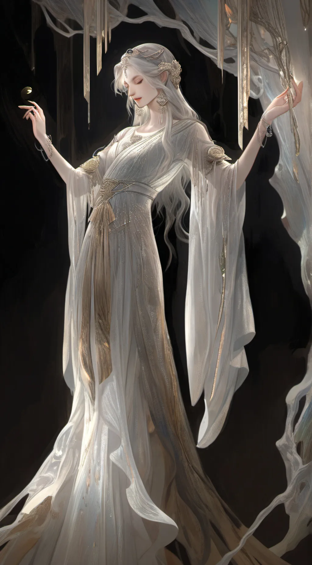 ai character: Cinderella  background