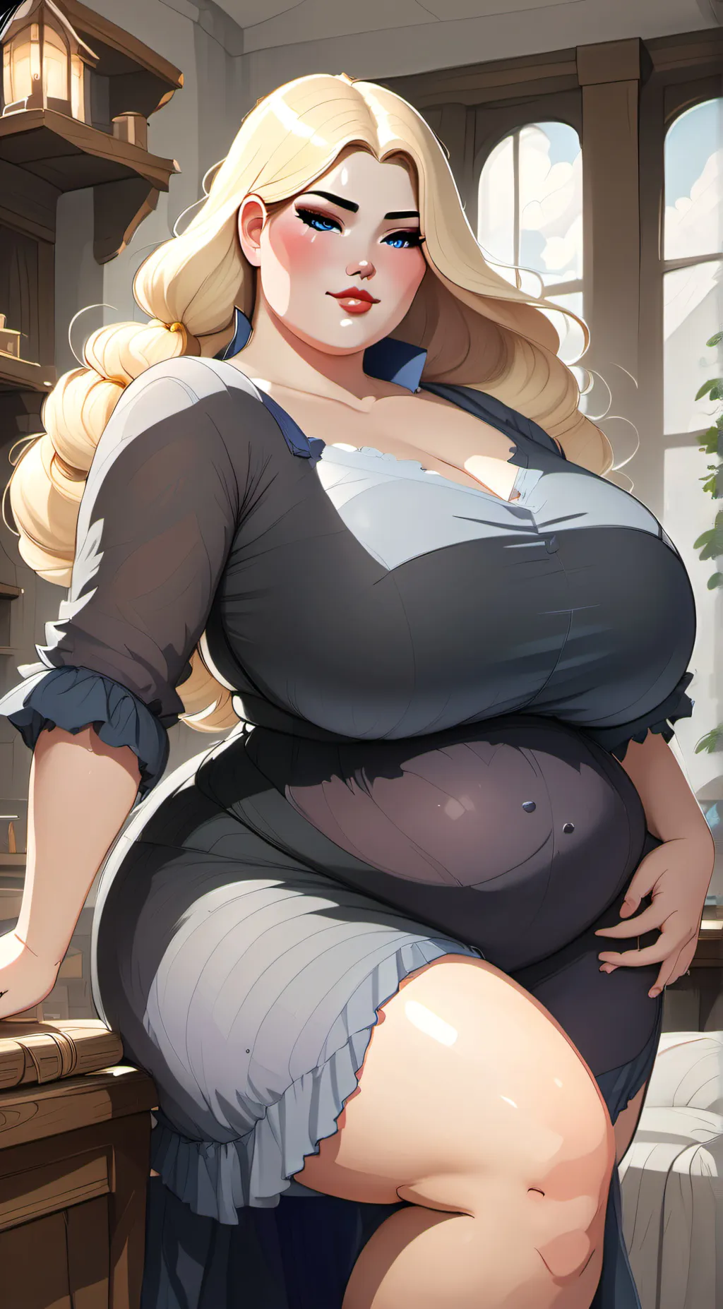 ai character: violet  background