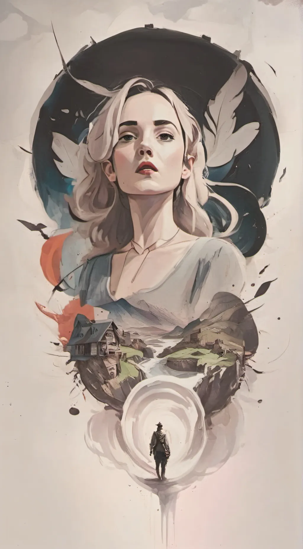 ai character: Glass onion  background