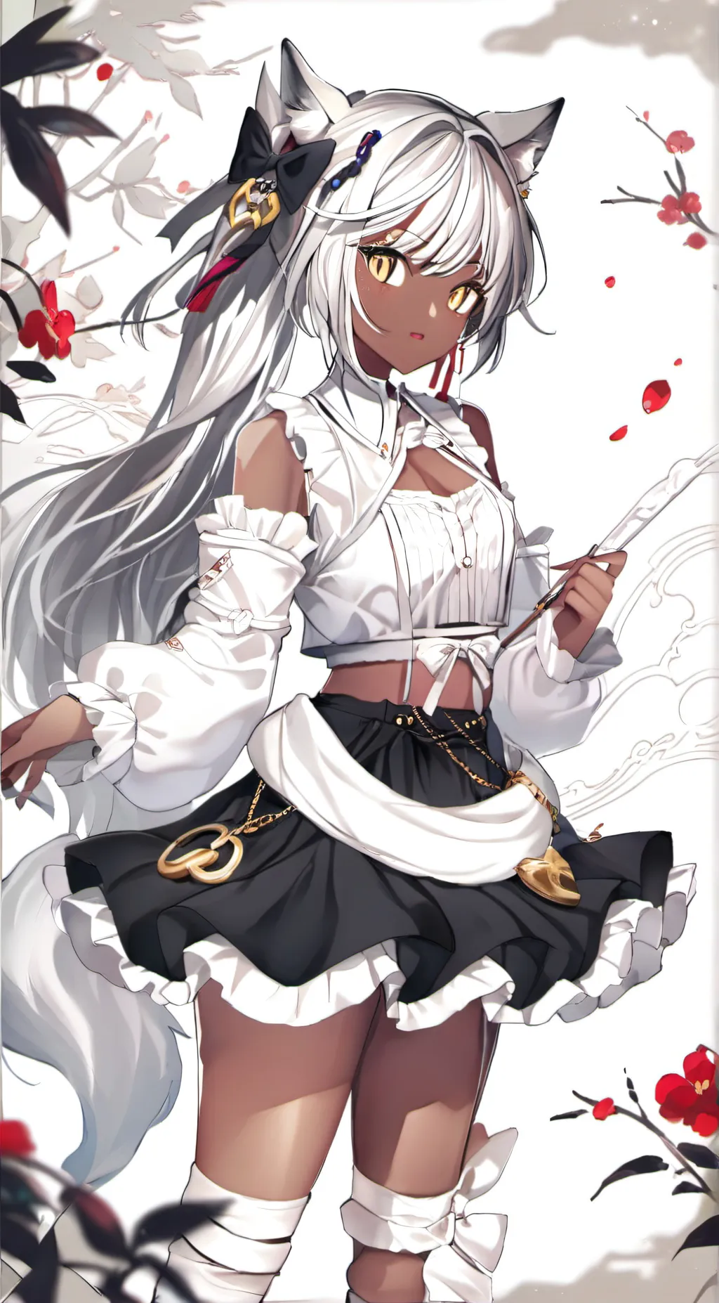 ai character: Aria Ookammii background