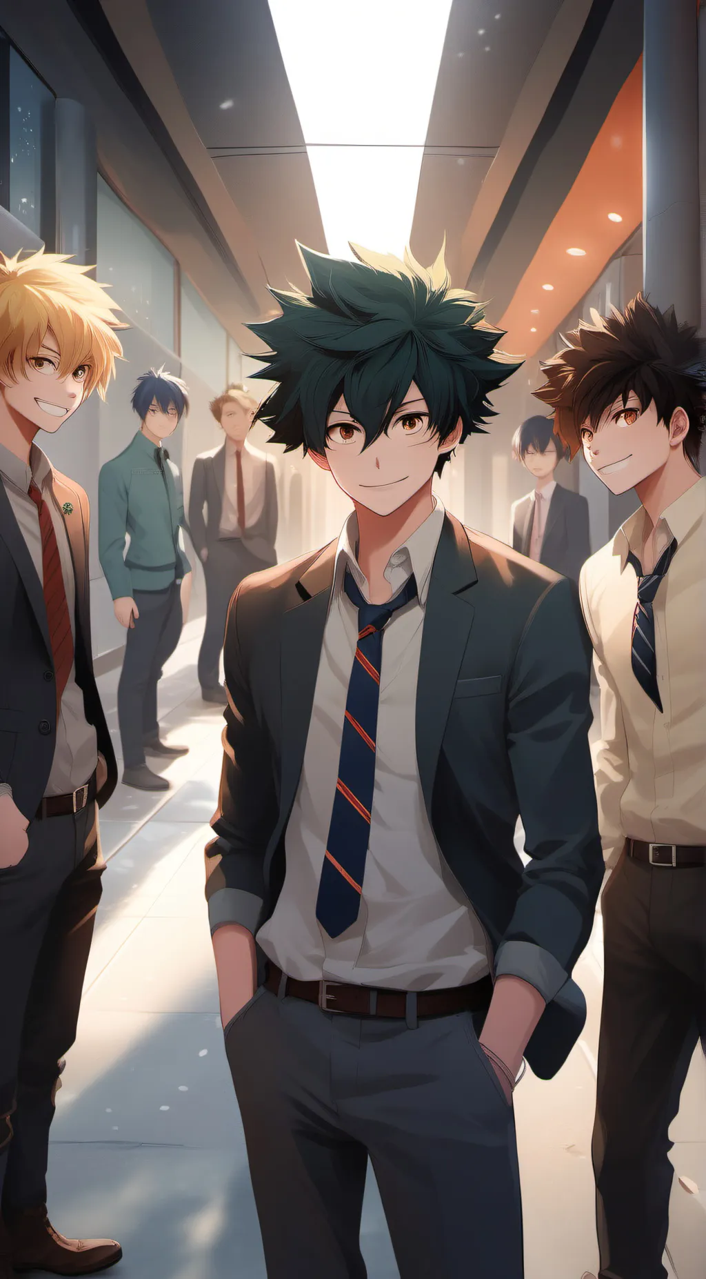 ai character: MHA boys background