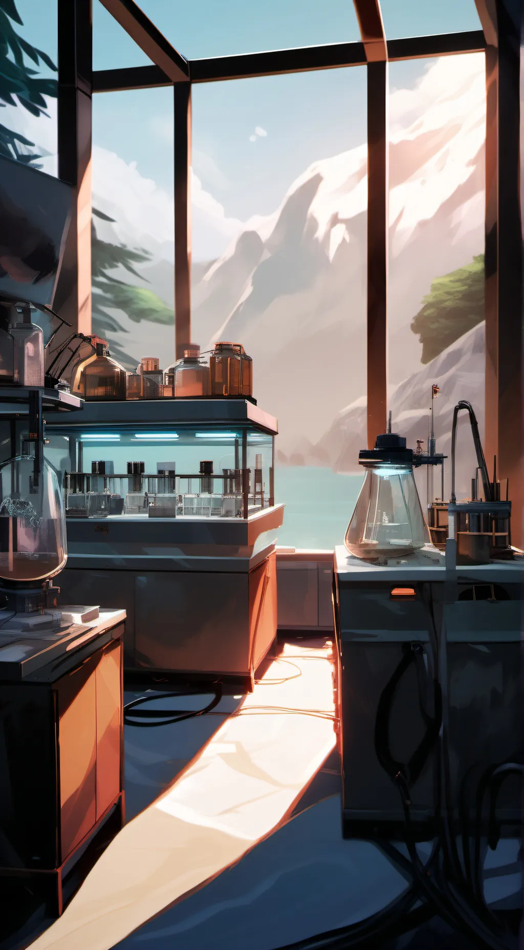 ai character: Hazbin Hotel & Lab background