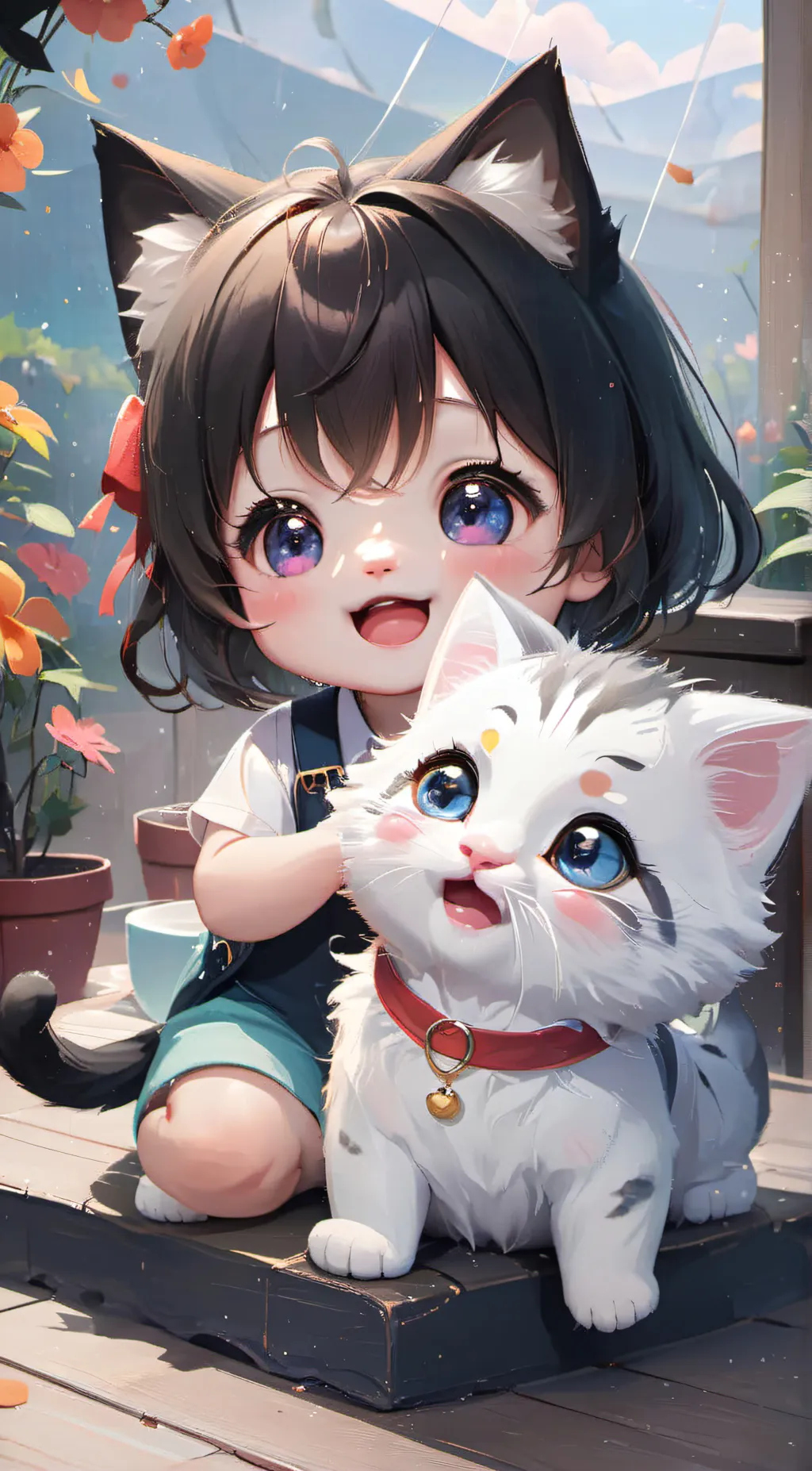 ai character: Clover background