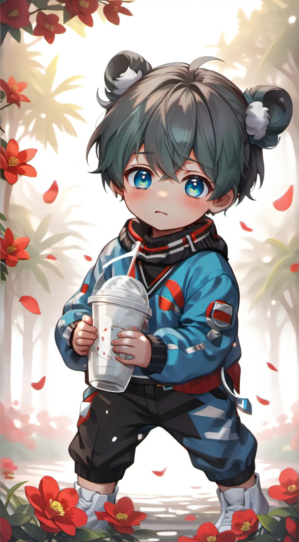 ai character: Neko boy background