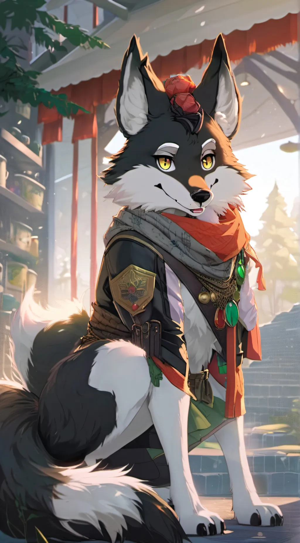 ai character: luna background