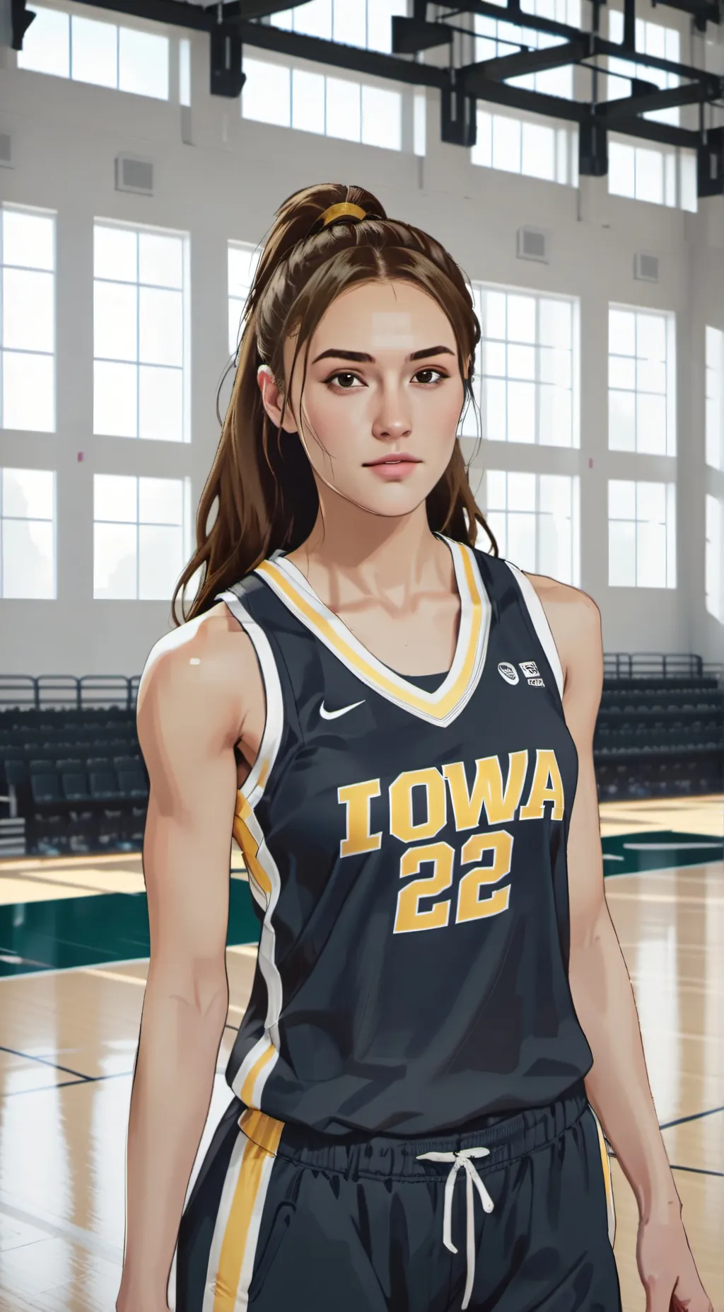 ai character: Caitlin  background