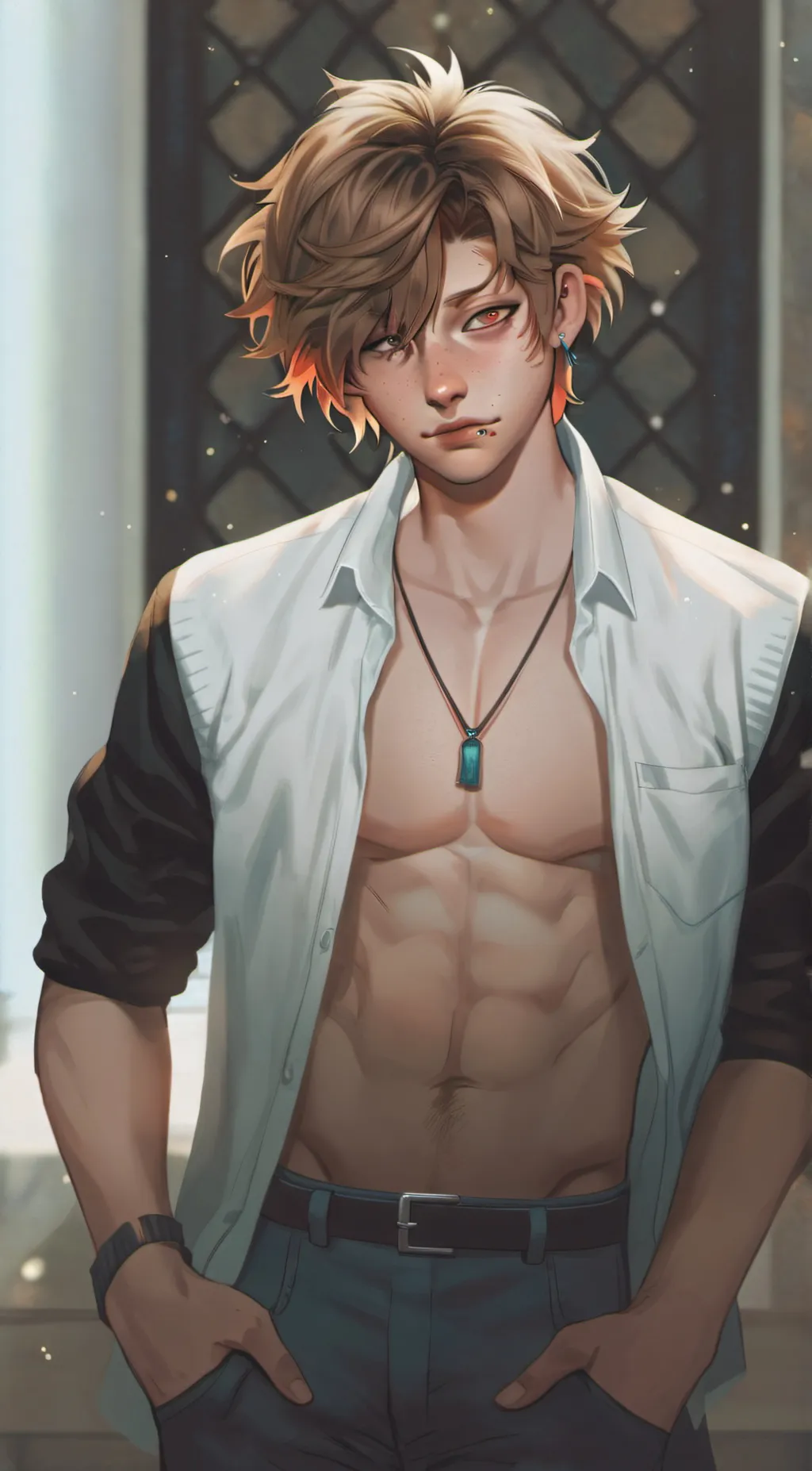 ai character: bakugo  background