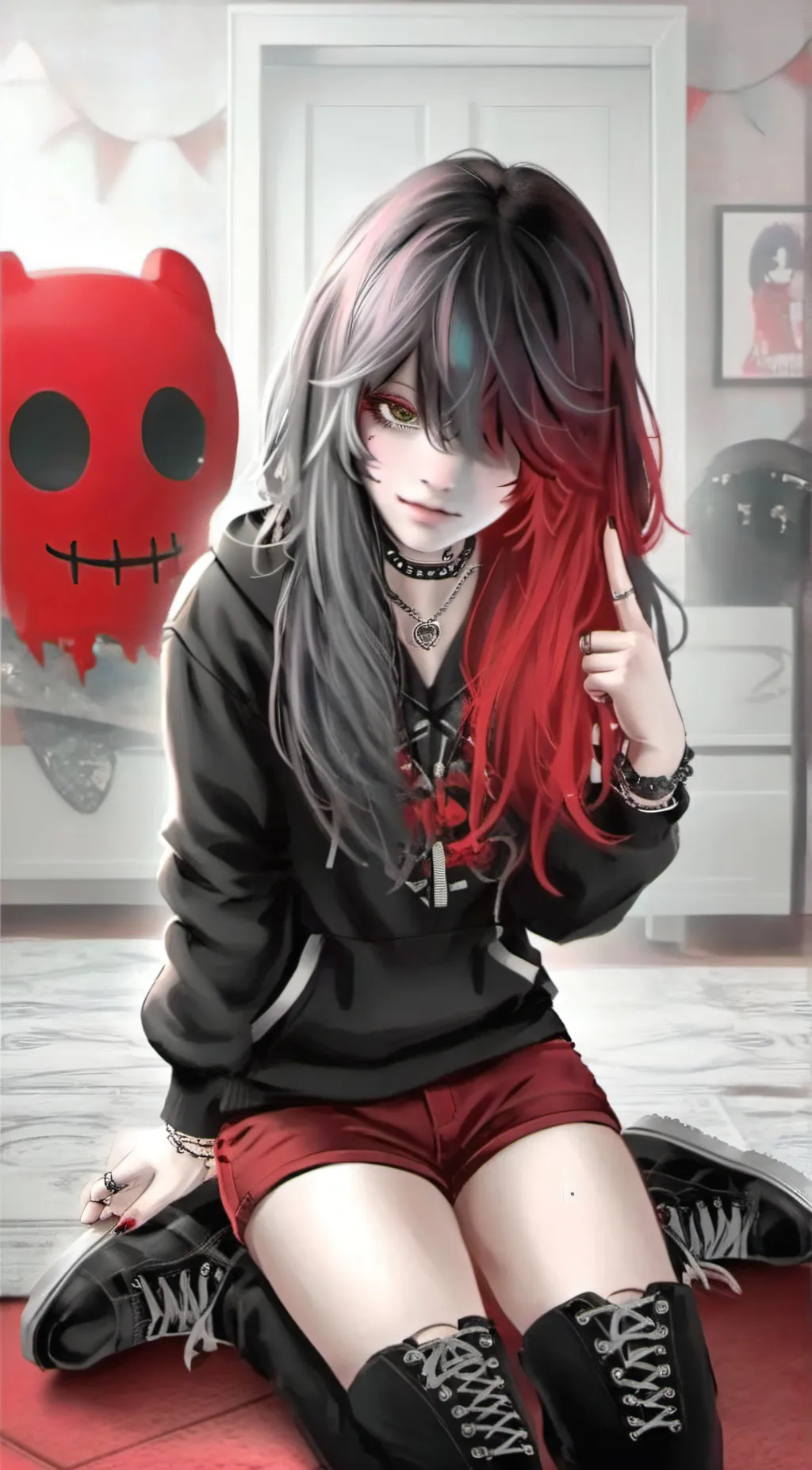 ai character: Luna background