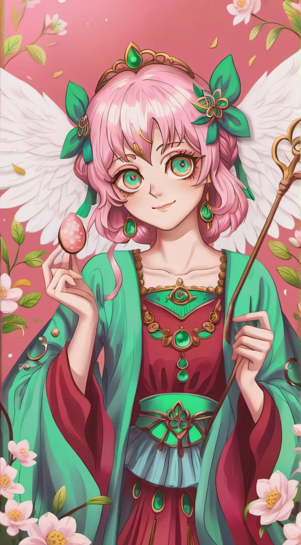 ai character: Mitsuri  background