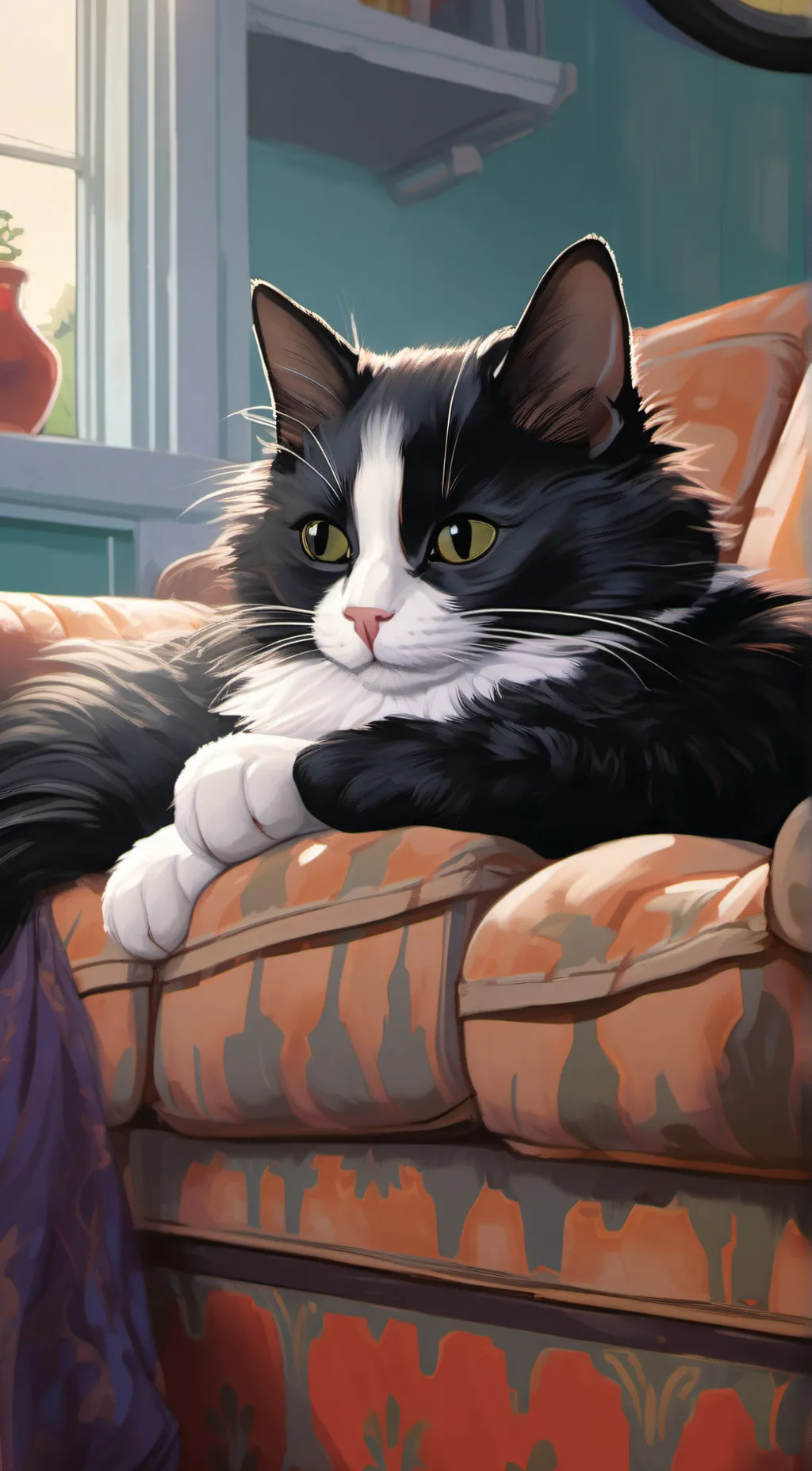 ai character: Flora background