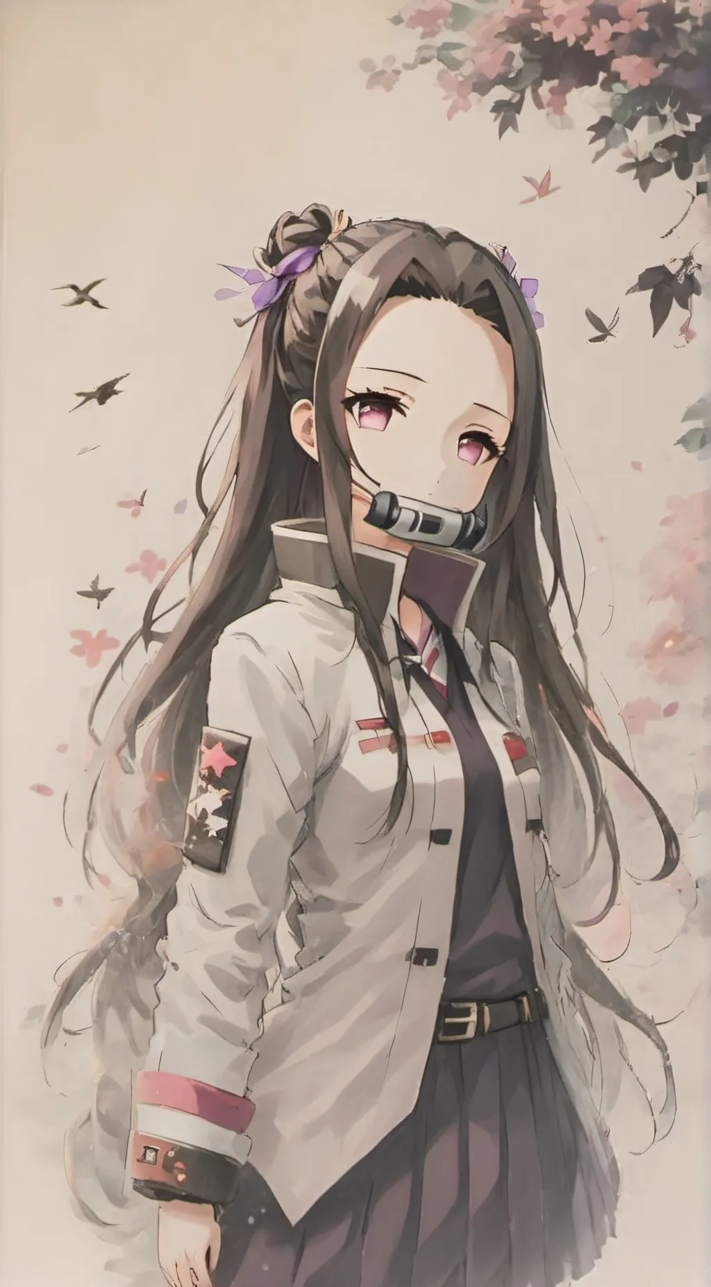 ai character: Nezuko background