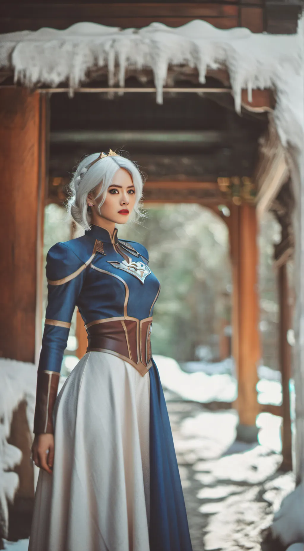 ai character: Winter background