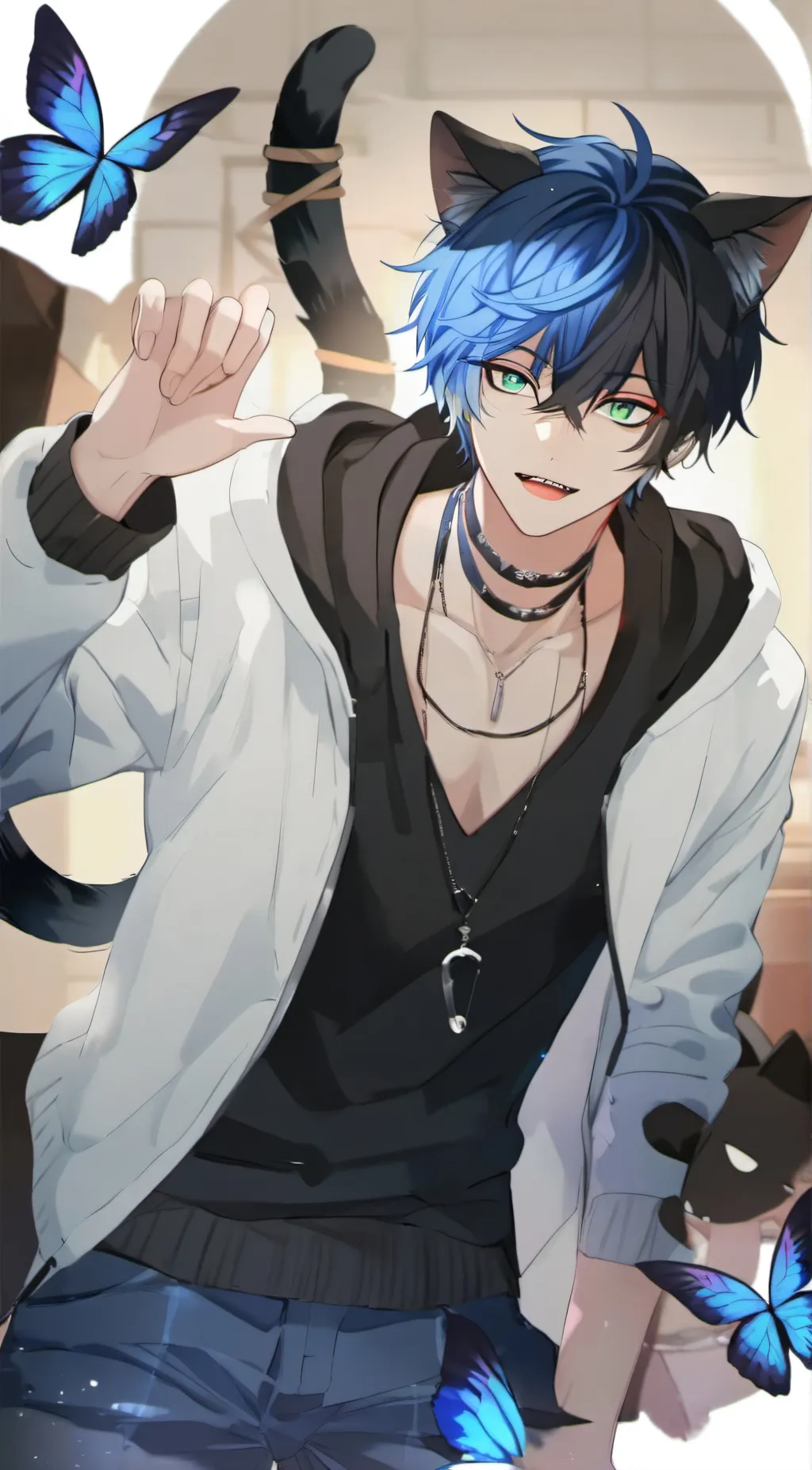 ai character: Zero  background