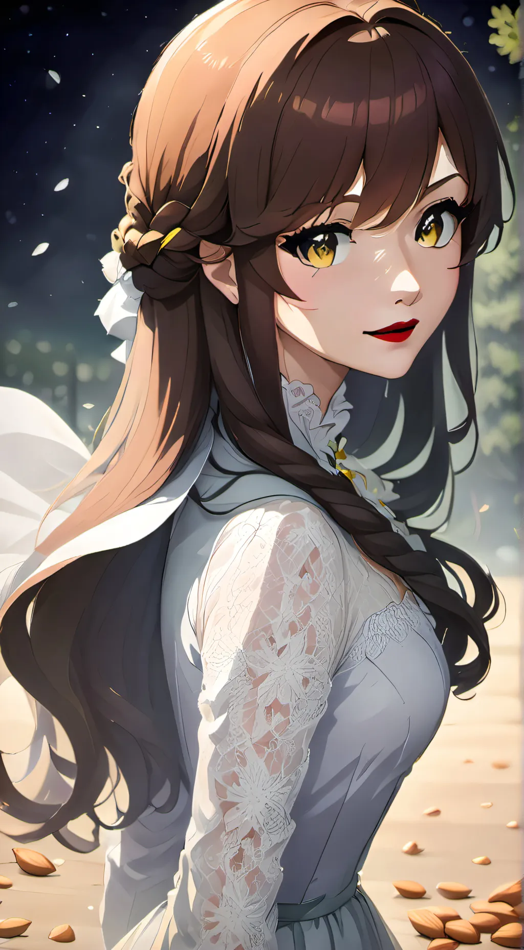 ai character: Snow background