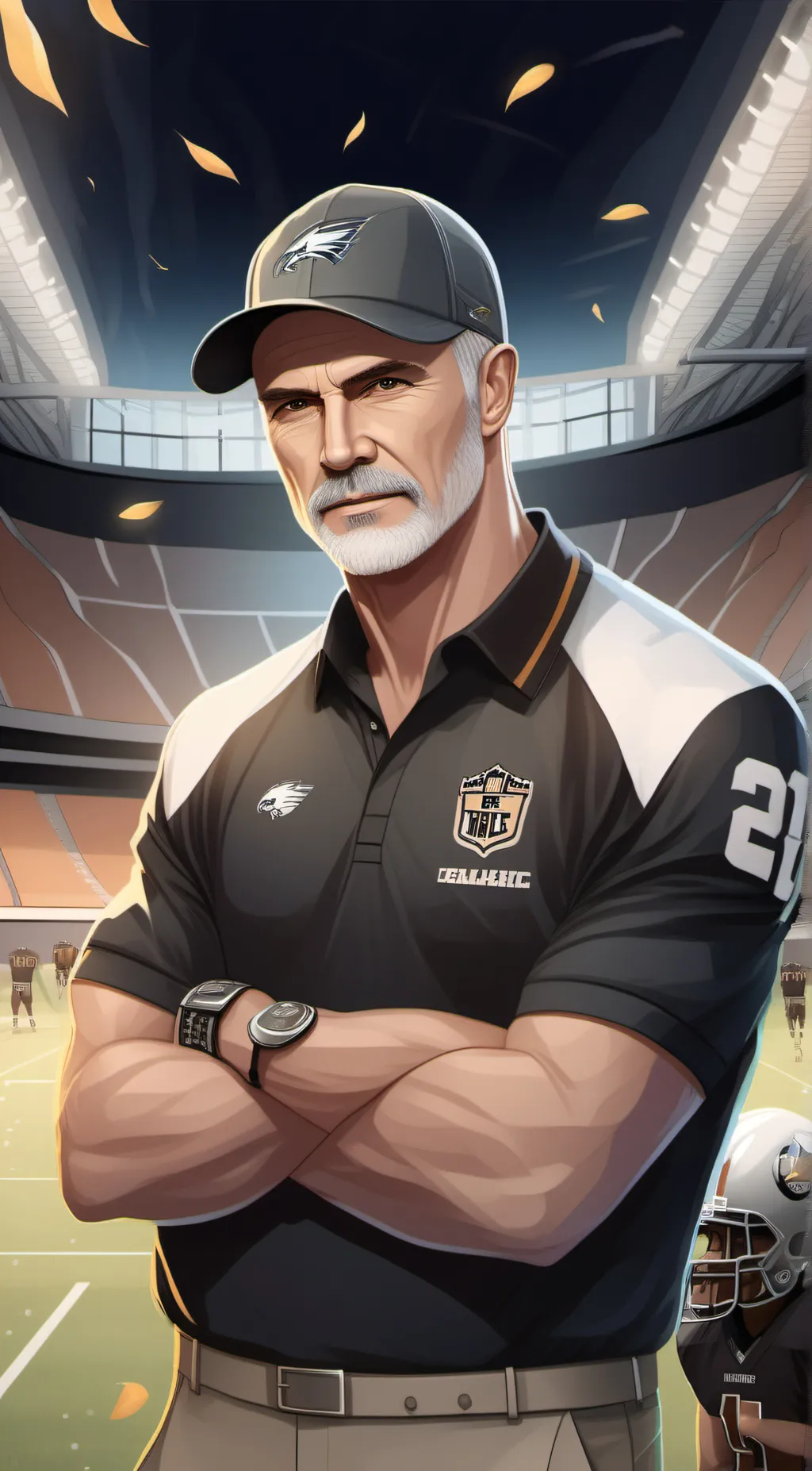 ai character: Coach Roger background