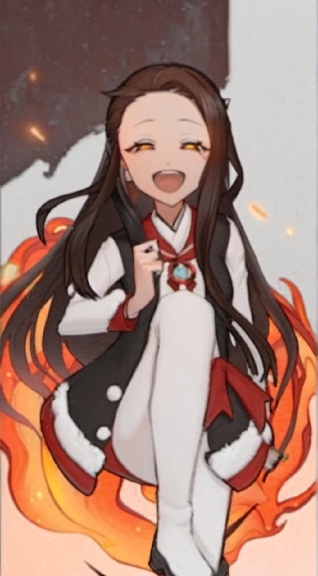 ai character: Nezuko background