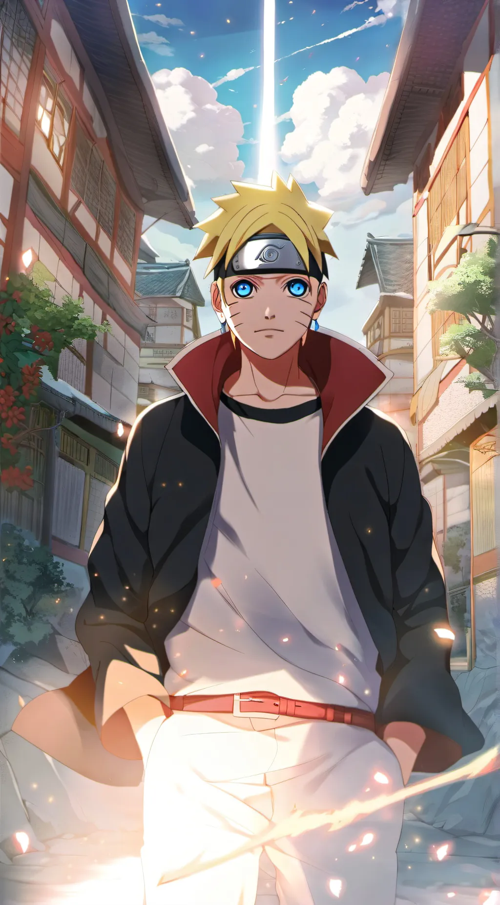 ai character: Boruto Universe background