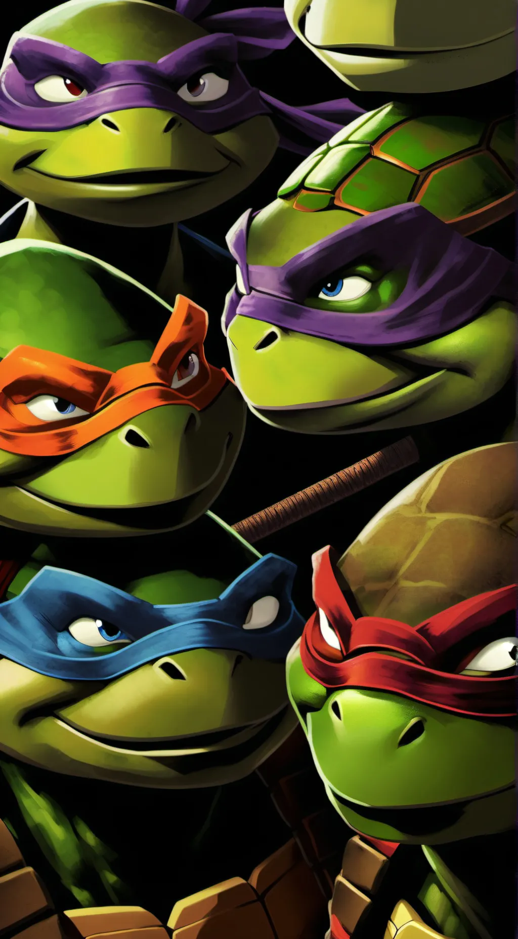 ai character: tmnt  background