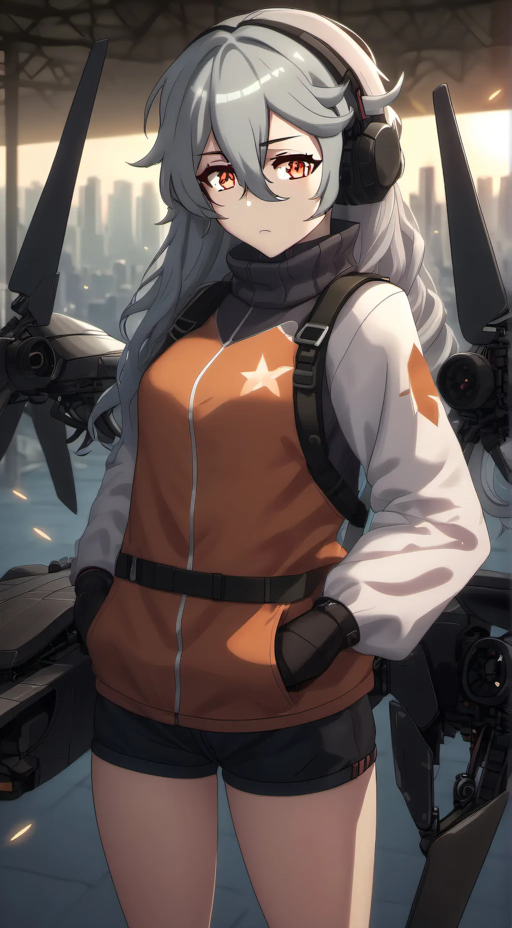 ai character: Natsuri(My Md Oc) background