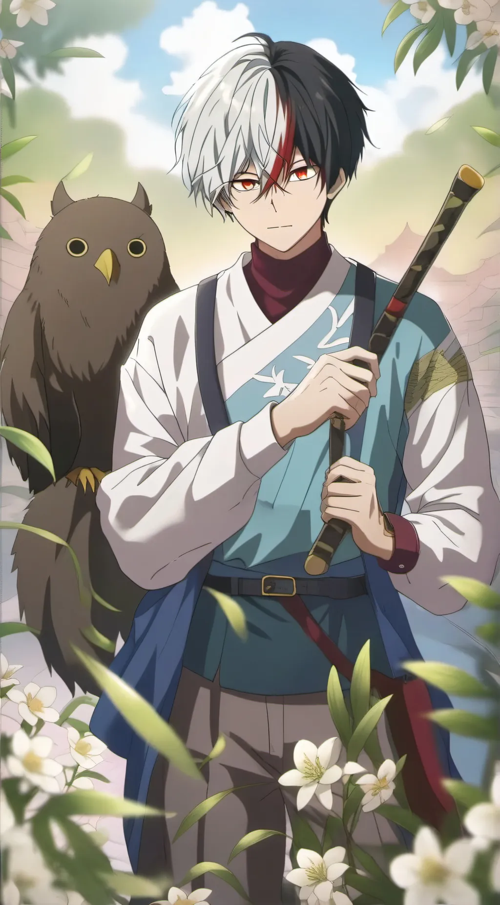 ai character: Todoroki Shoto background