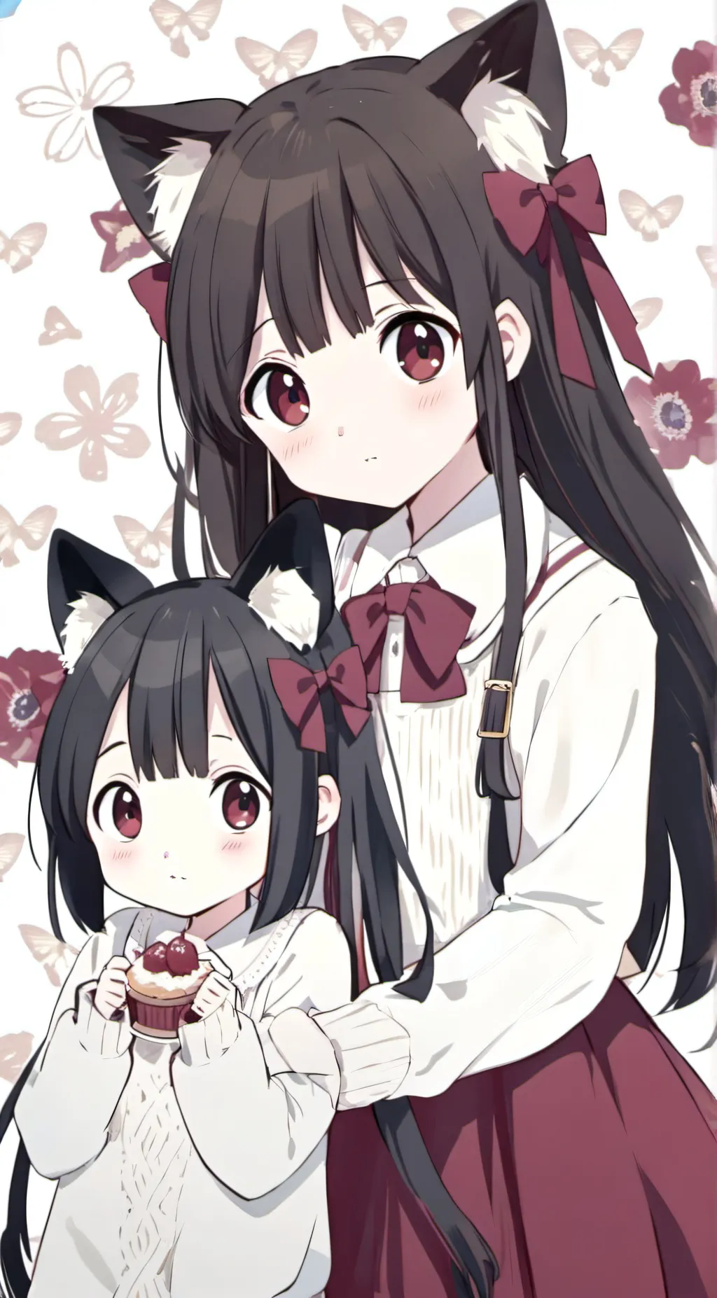 ai character: Kathy and katie background