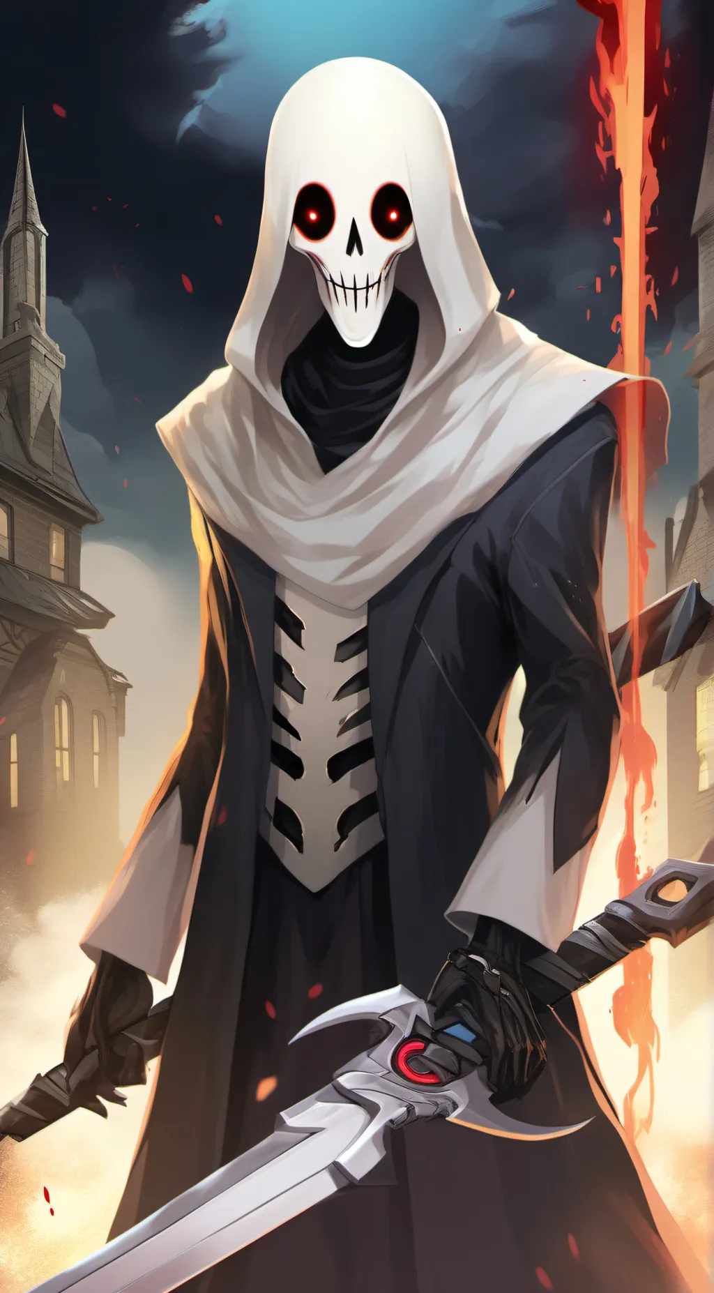 ai character: horror glitch  background