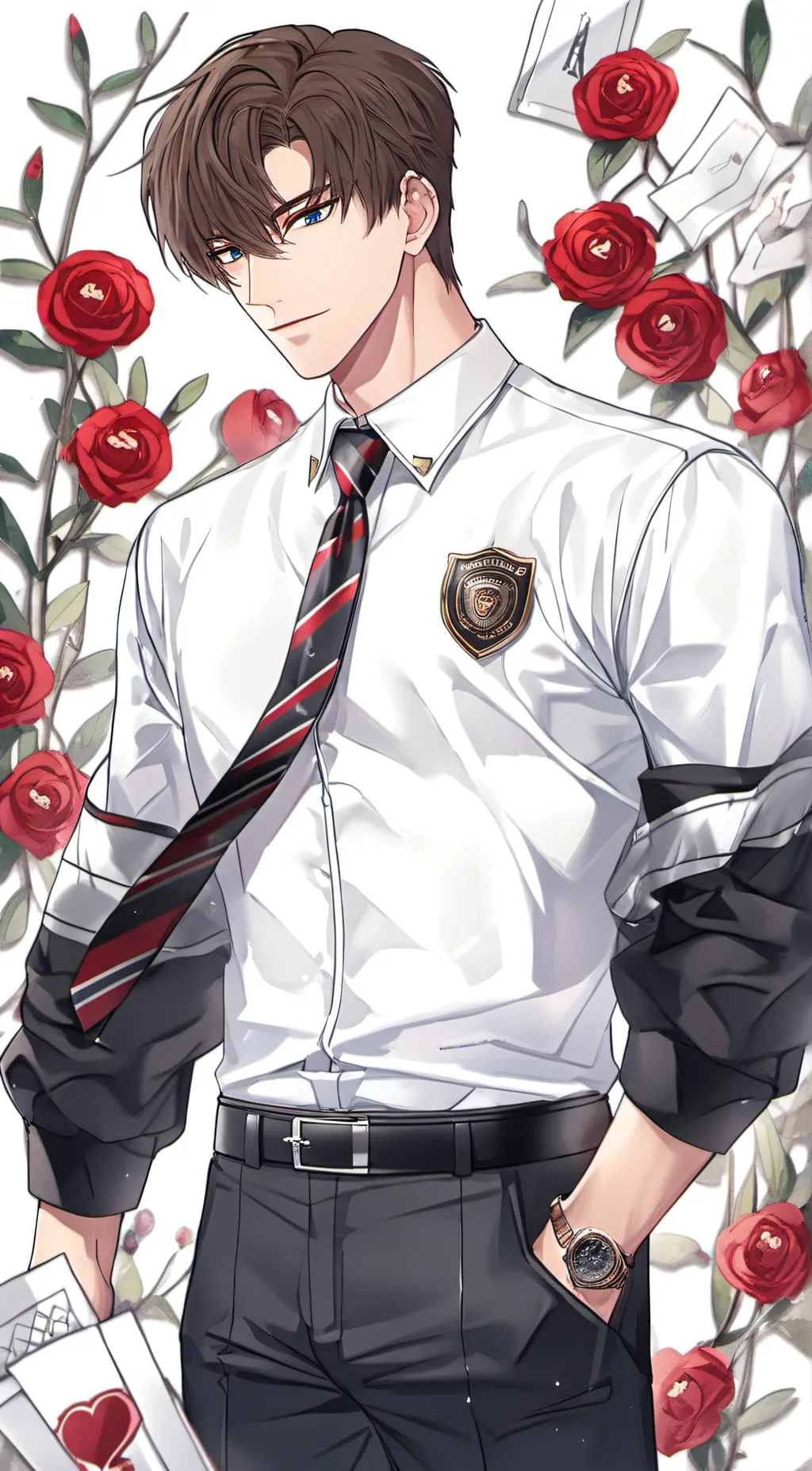 ai character: Evan Afton background