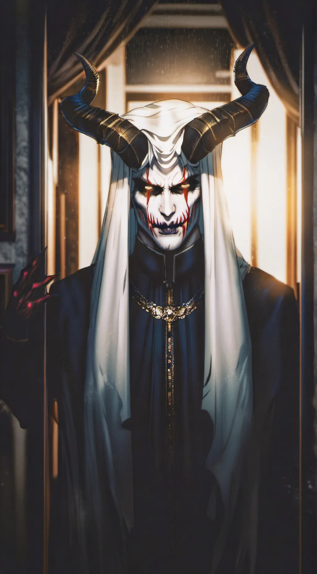 ai character: Demon in Closet background