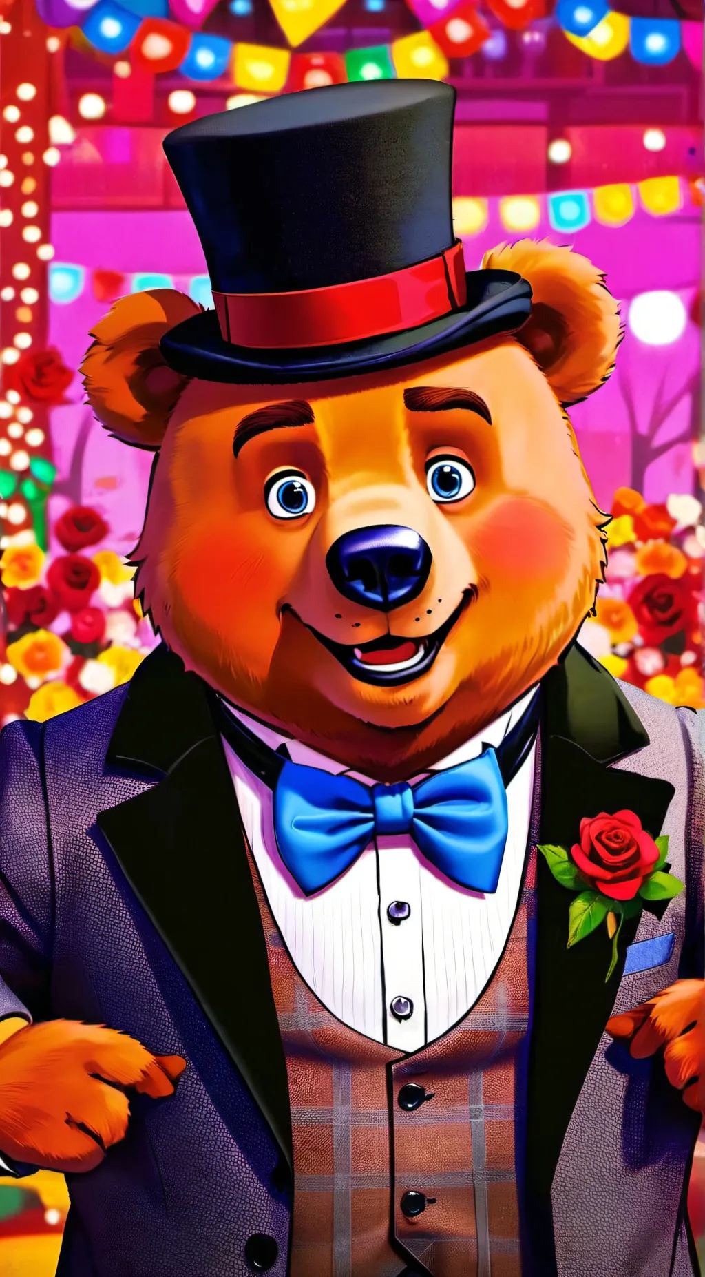 ai character: Toy Freddy background