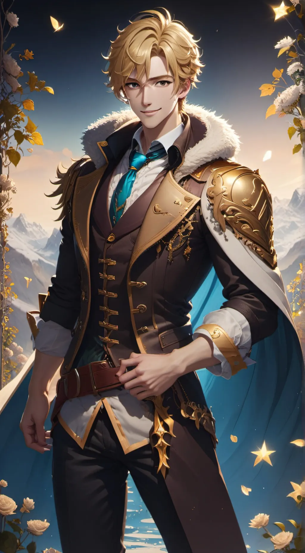 ai character: ash background