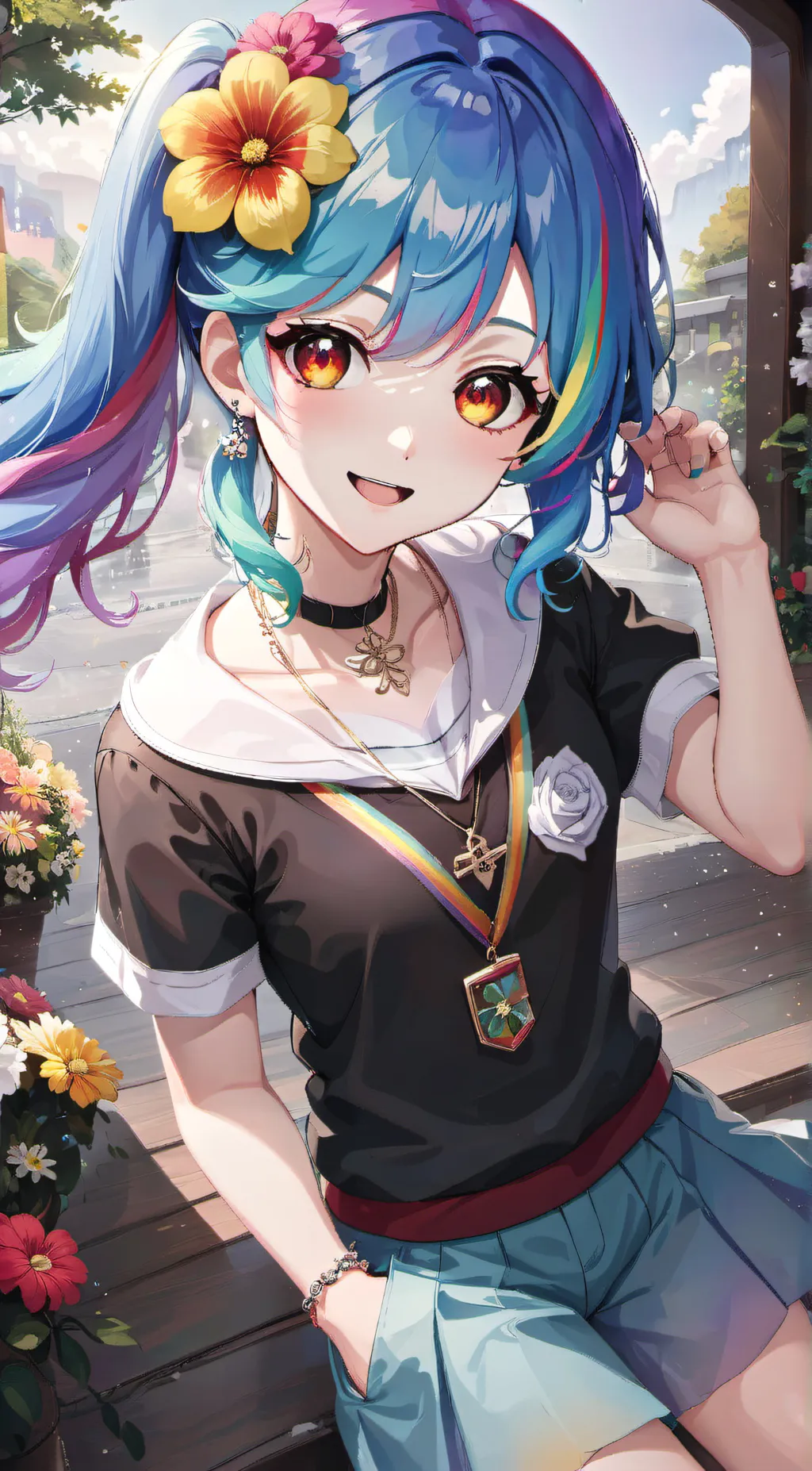 ai character: Carmella (crafty) background