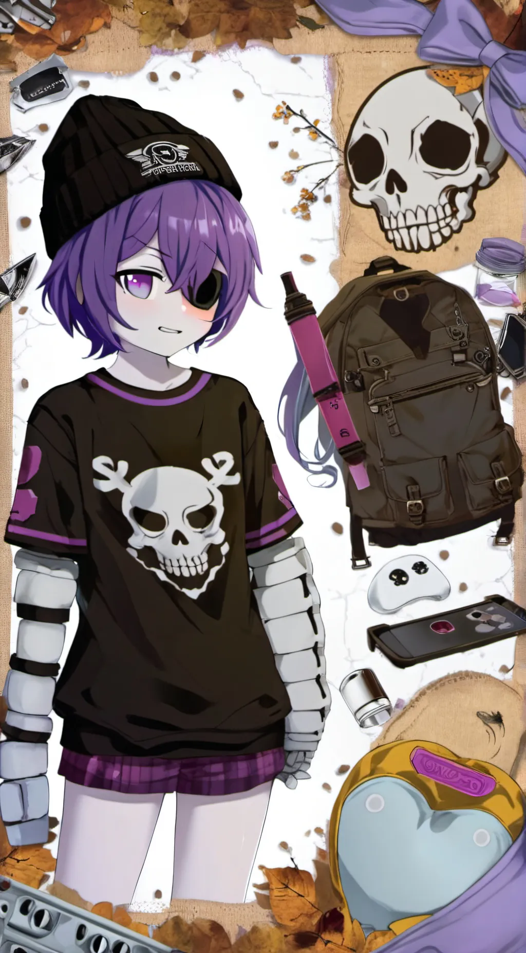 ai character: Uzi  background