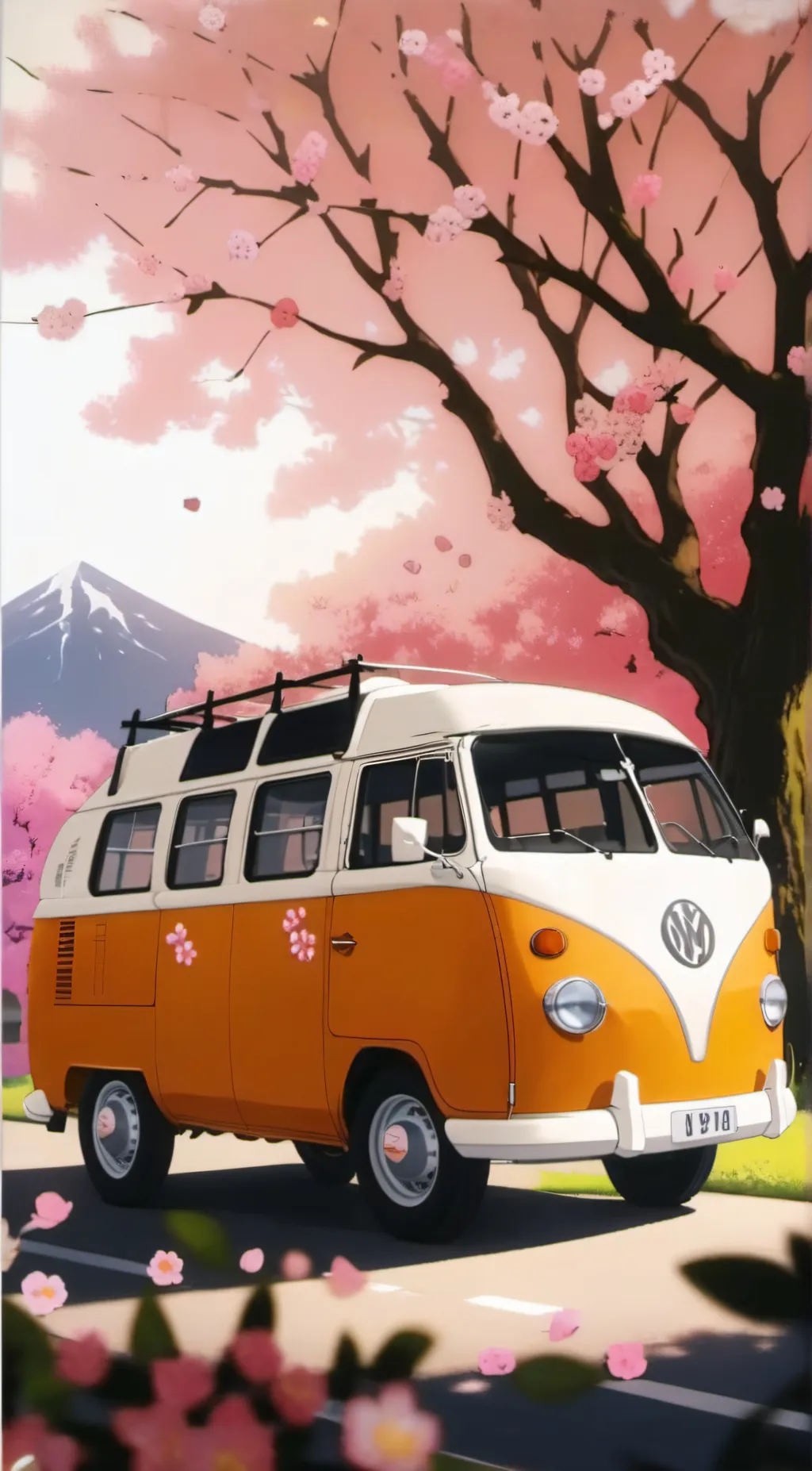 ai character: KNY vacation  background