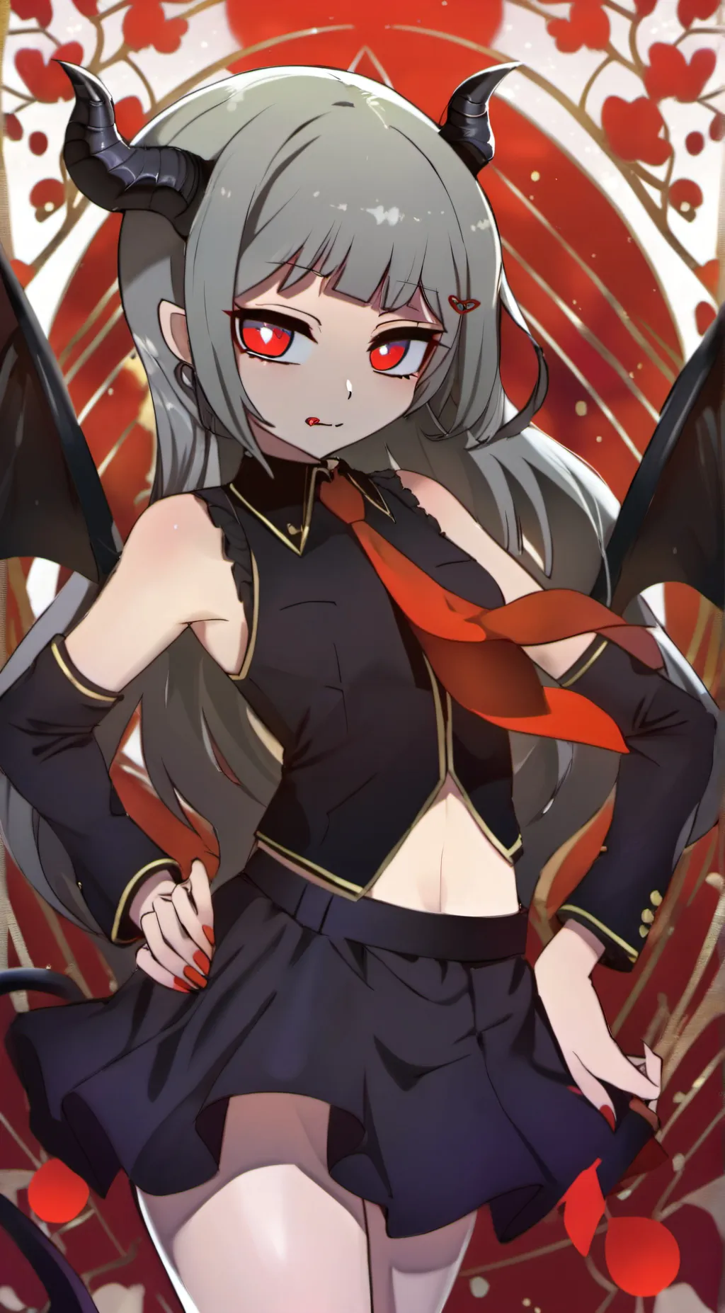 ai character: queen Devinna  background