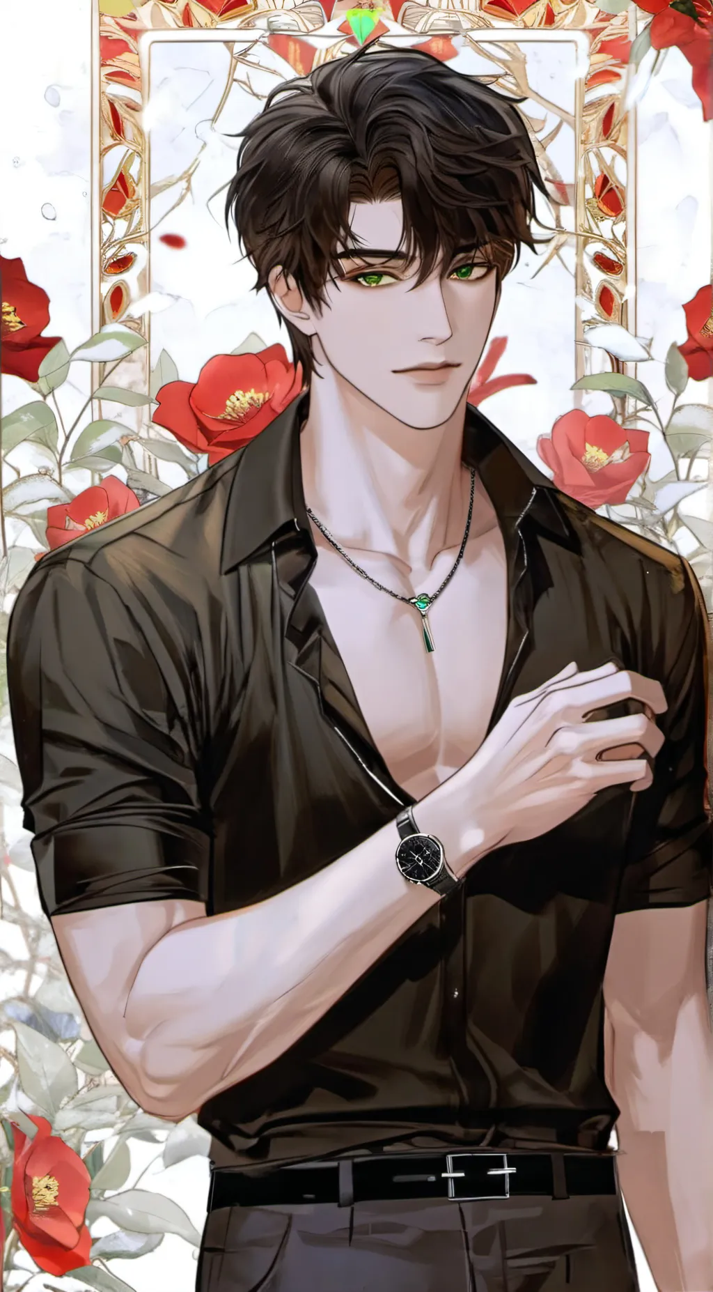 ai character: 🖤Cedric🖤 background