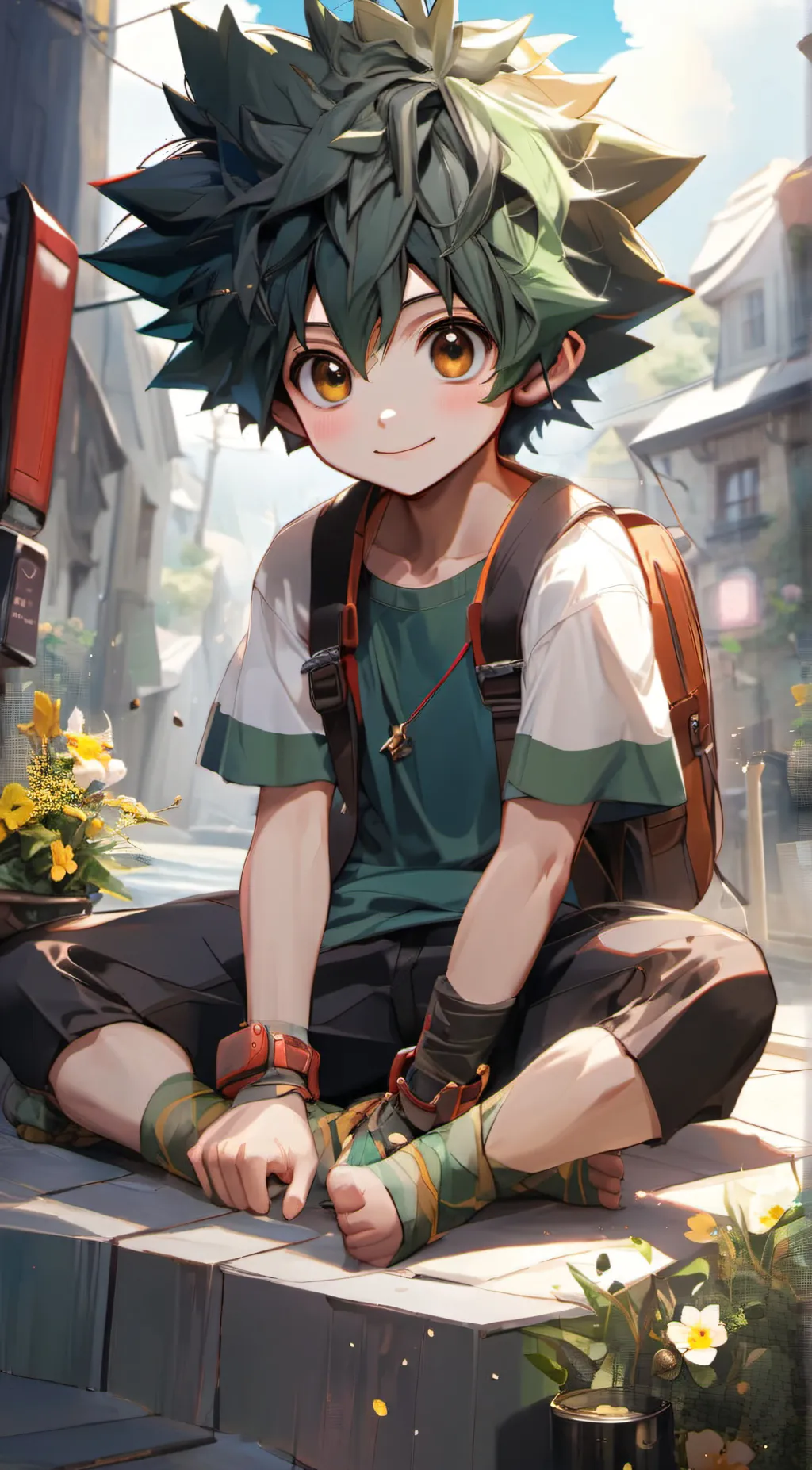ai character: Deku background