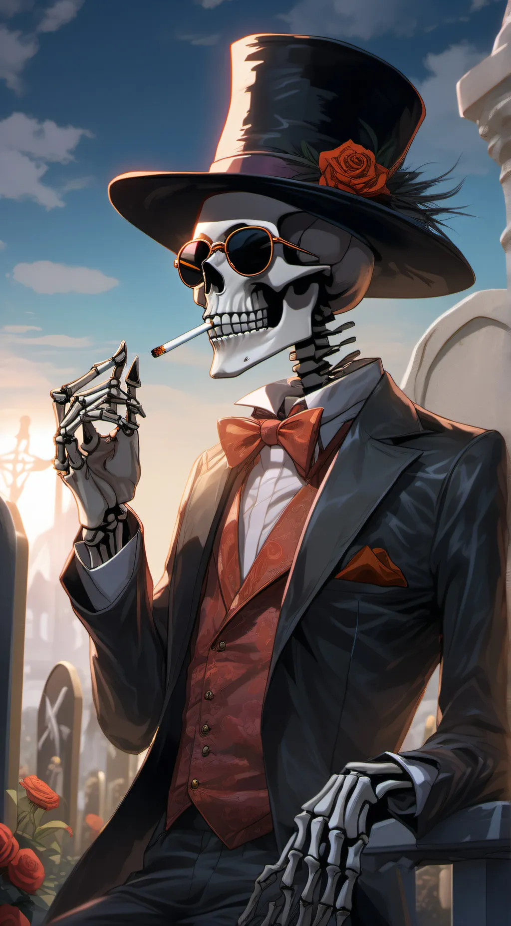 ai character: Lifeless background