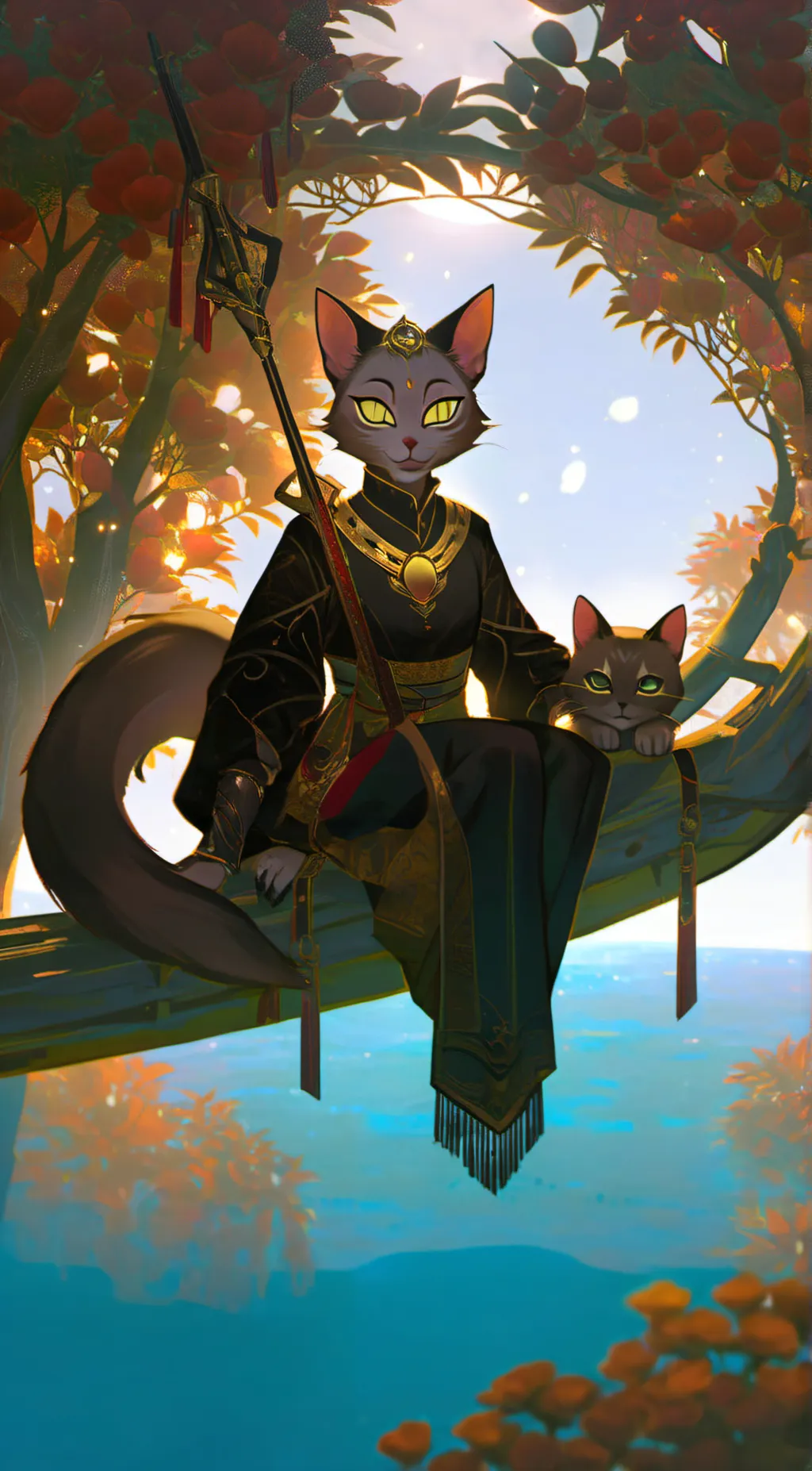 ai character: catnap background