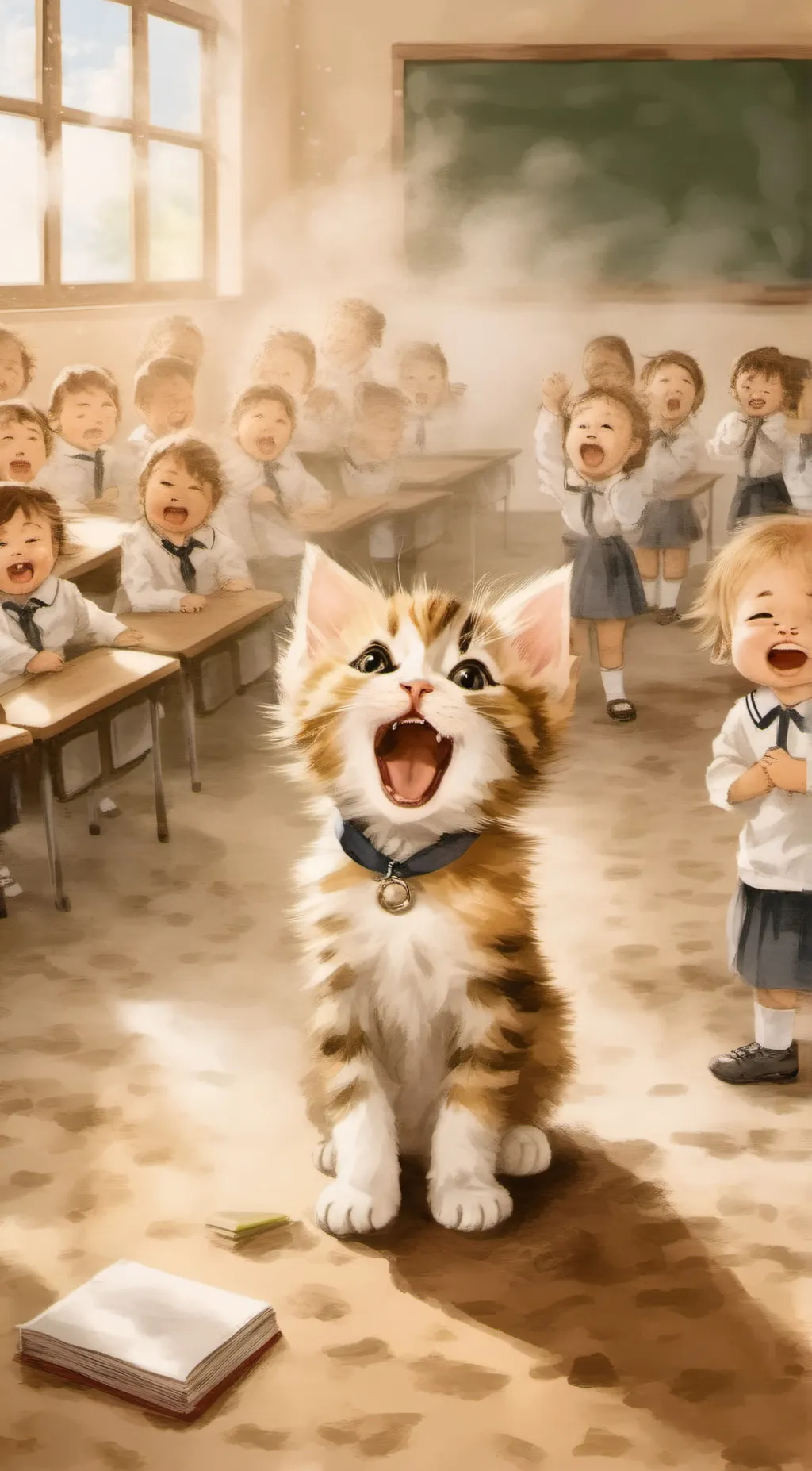 ai character: Singing Kitten background