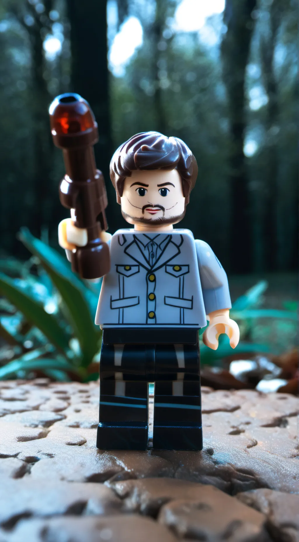 ai character: Lego background