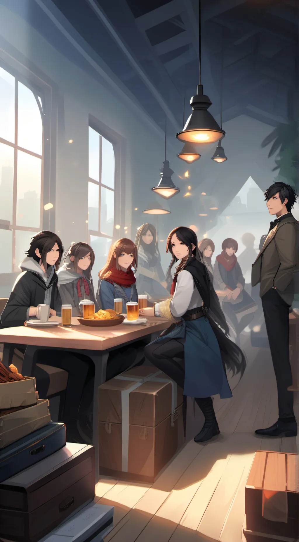 ai character: Miles  background