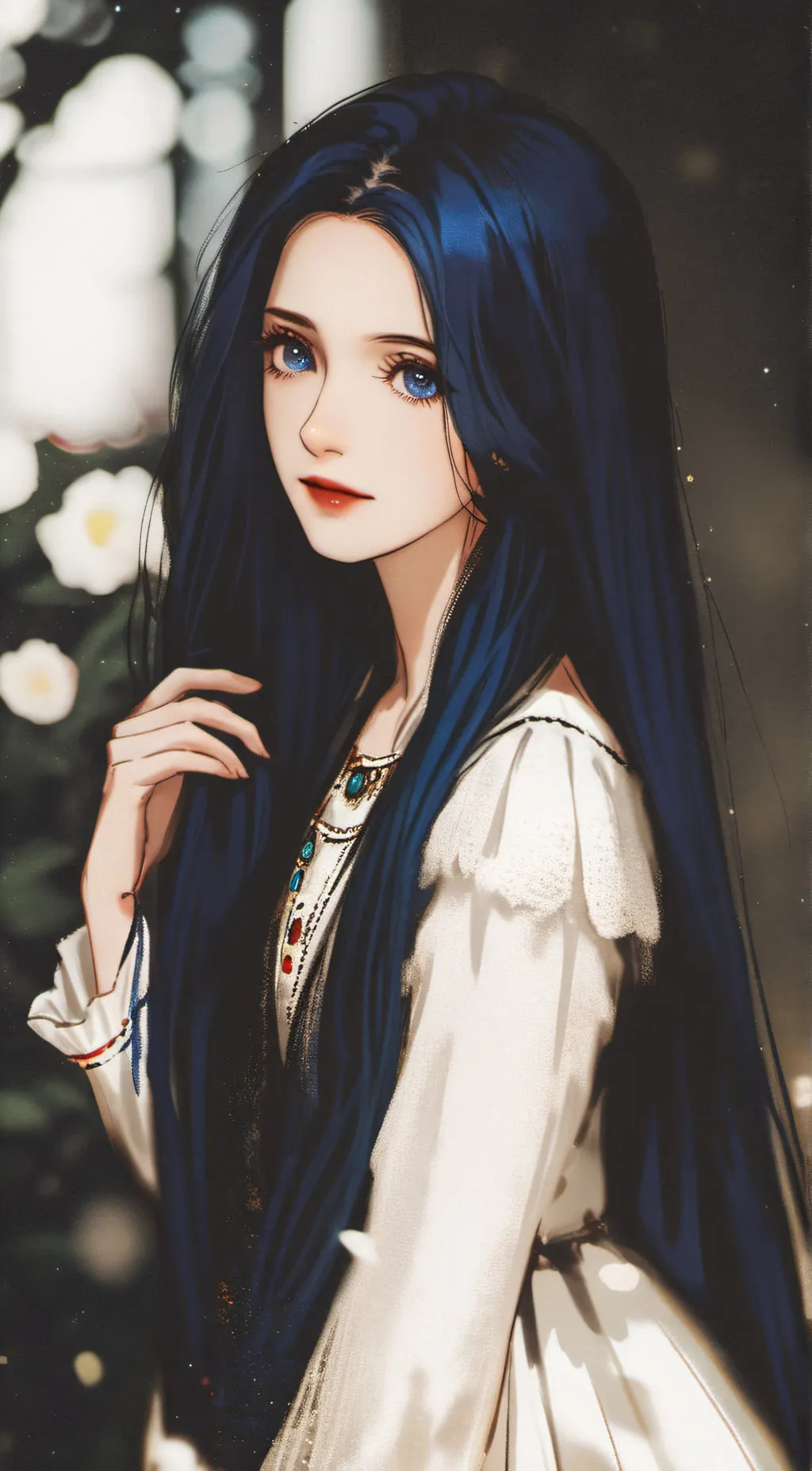 ai character: Marjorie Anhezena background