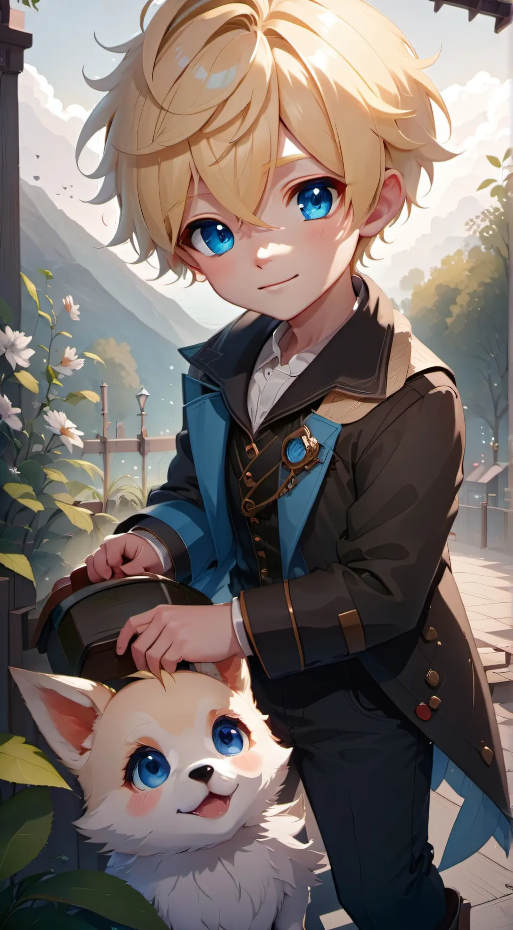 ai character: monoma&shinso  background