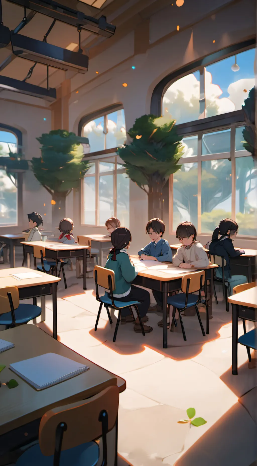 ai character: St.Bernadette clas background