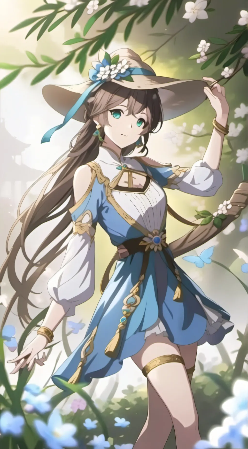 ai character: Demon slayer night background