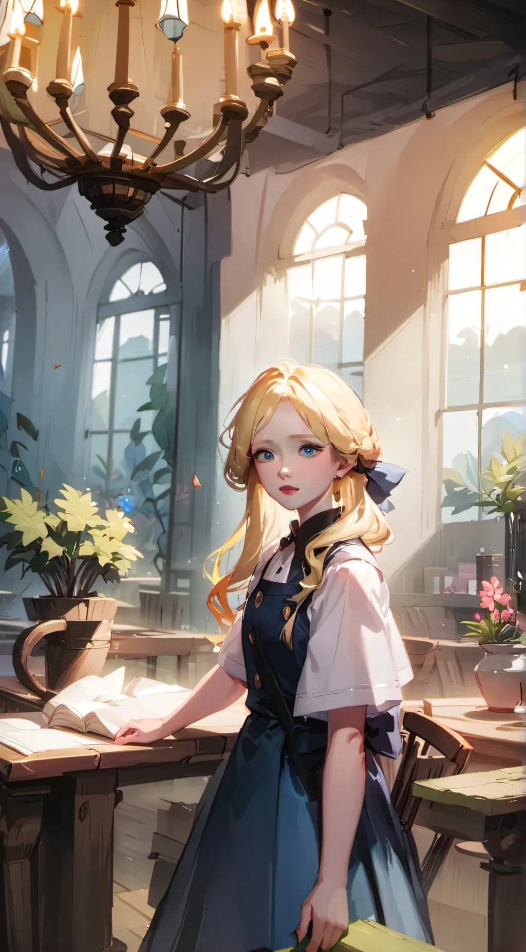 ai character: Sally  background