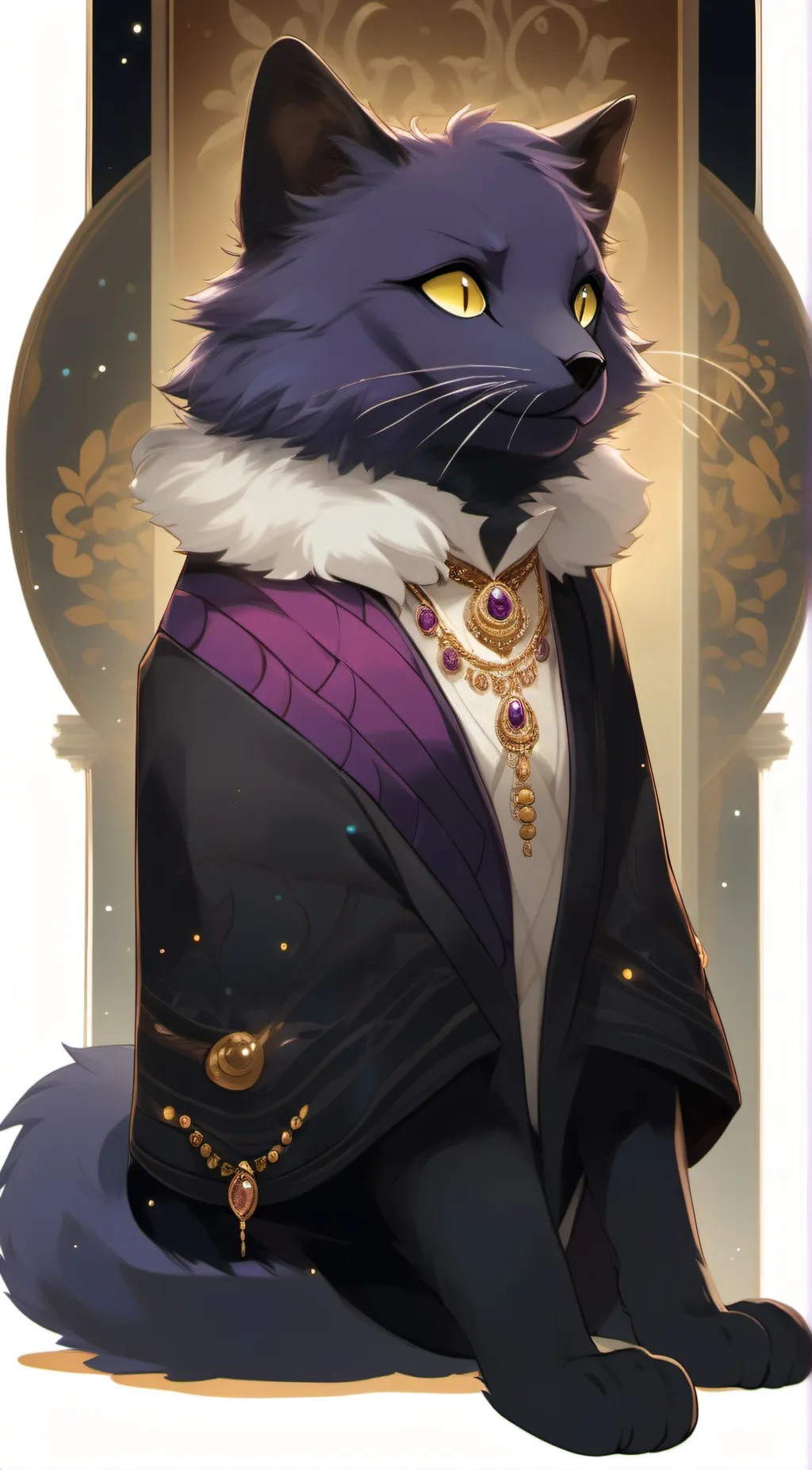 ai character: Catnap 🌙 background